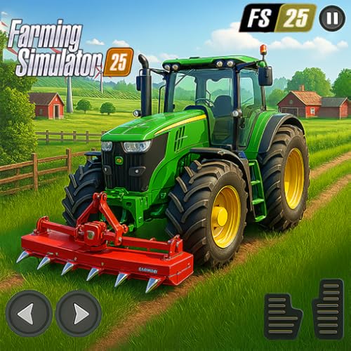 My Virtual Farming Simulator 2025: Real Tractor Games: American Farm Truck Driving Game For Kids Free: Crop Harvesting in Open World Village Life Simulator