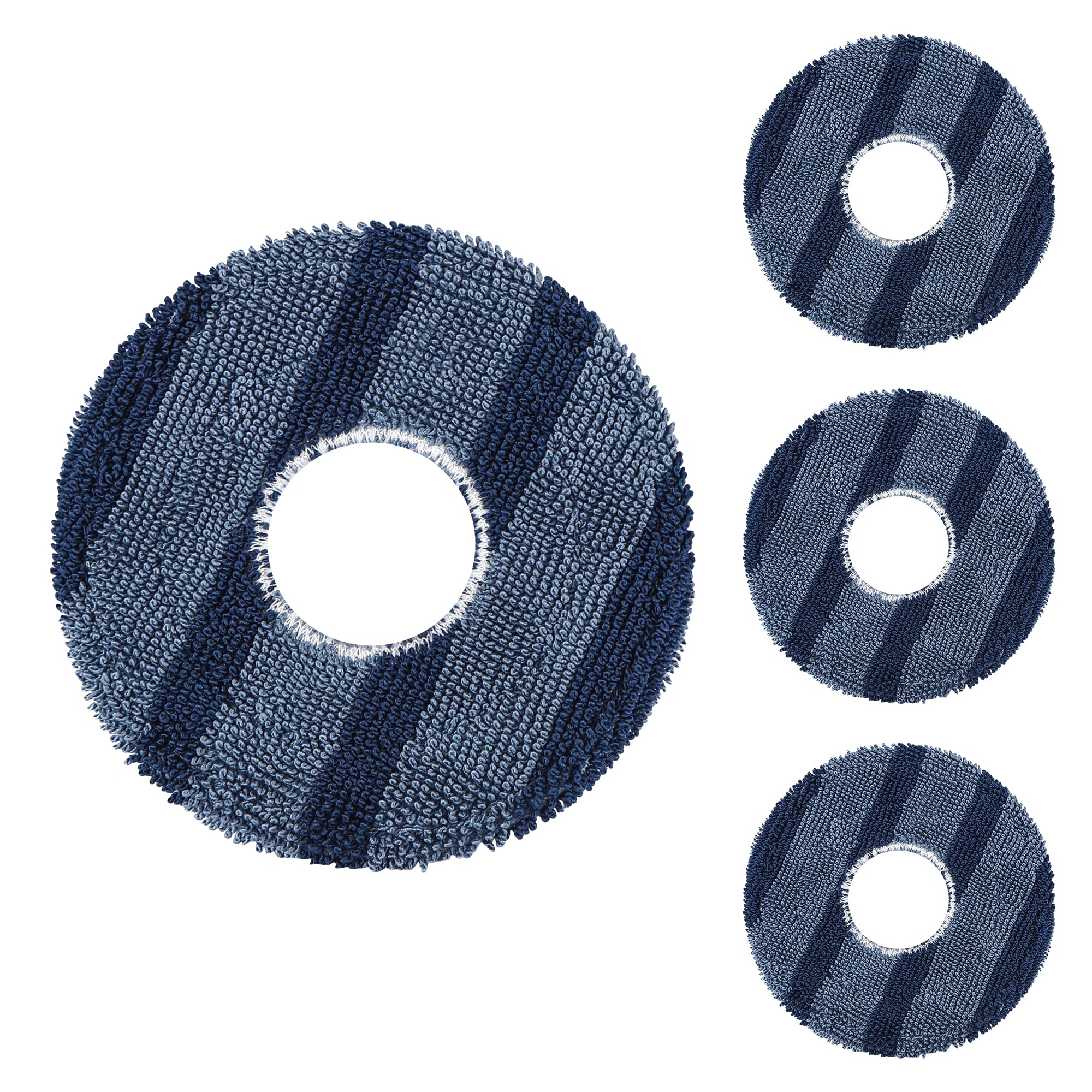 4-Pack Mop Pads for Eufy C20 Omni Robot Vacuum, Washable Microfiber Refills