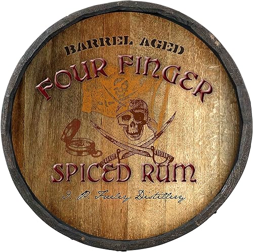 Vista 314 de THOUSAND OAKS BARREL CO. Personaliza el letrero de un cuarto de barril con cócteles de gato negro, barril de vino hecho de madera de roble de alta