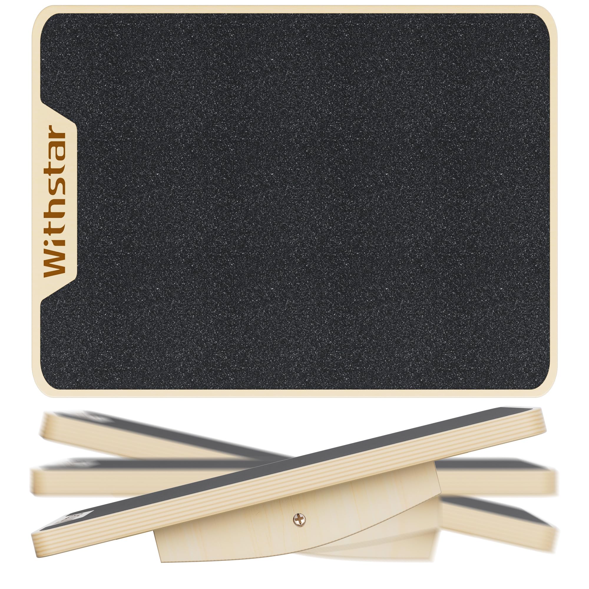 Balance Board Professional Wobble Board for Adults Anti-Slip 350LBS Balance Boards Anti-Slip Standing Desk Core Strength Wooden Balance Board