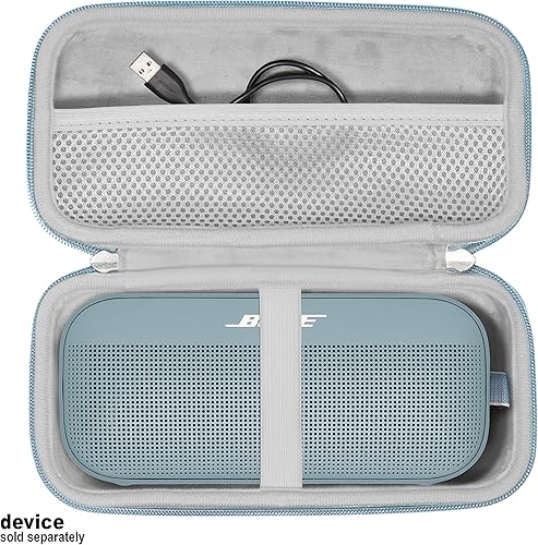 Miniatura 36 de GETGEAR Funda de silicona para altavoz portátil Bose SoundLink Flex Bluetooth, forma y color a juego, protección completa y fácil transporte