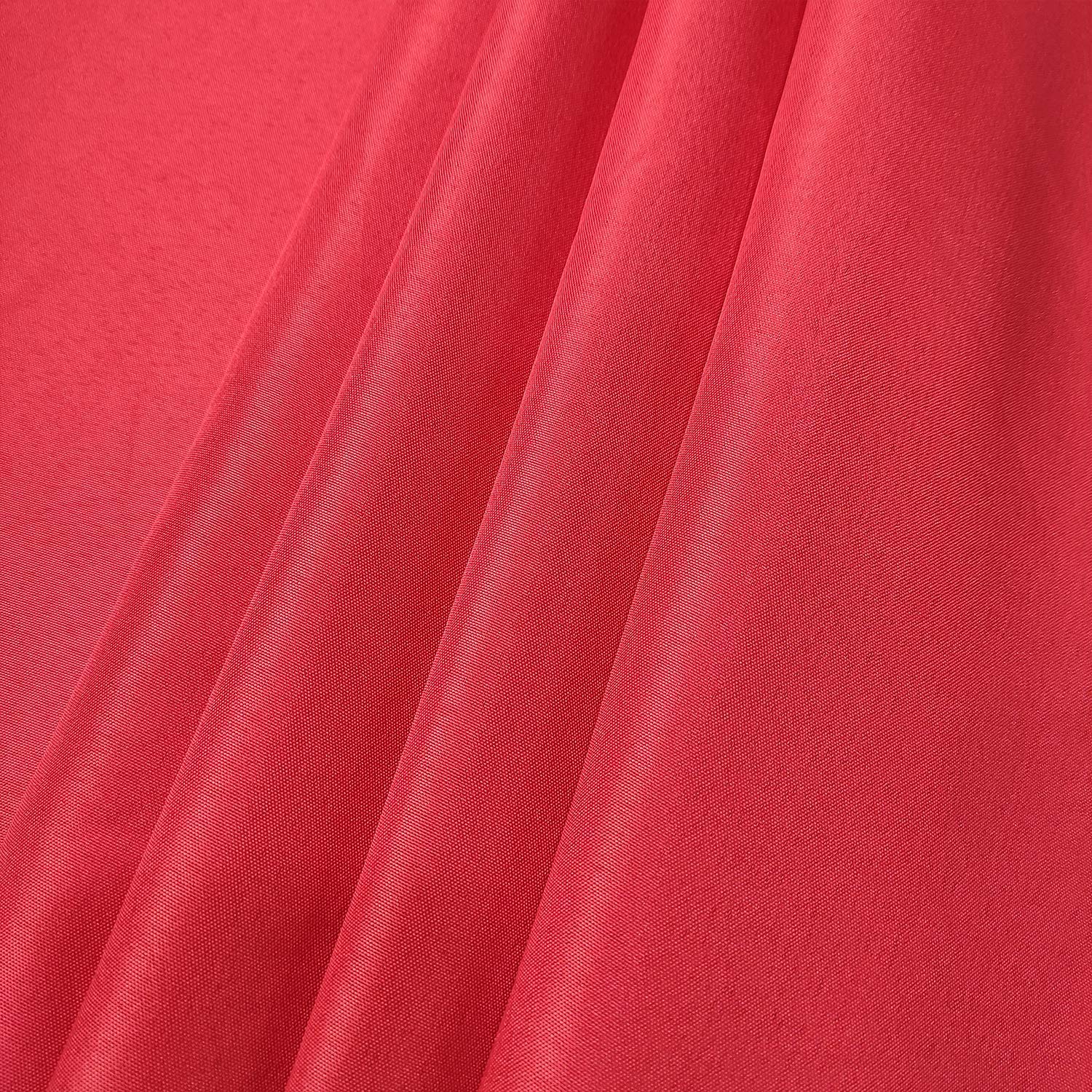 Nappe Ronde Rouge Trimming Shop Nappe Ronde En Polyester Pour Décoration De Noël, Fête à Manger, Banquet, Mariage, Fête D'anniversaire, 300 Cm, Rouge, 1 Pièce Nappe Table Ronde