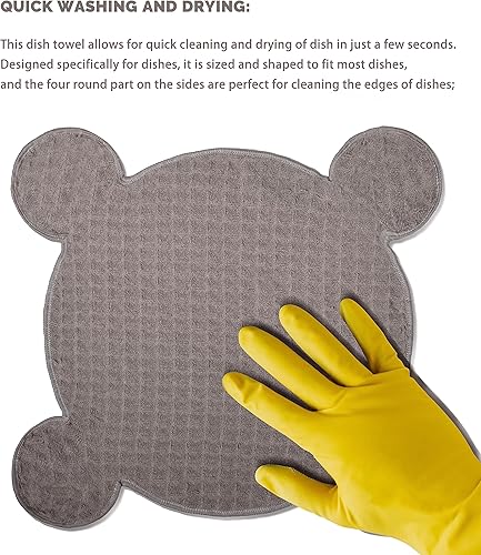 Miniatura 5 de Sincey Toallas de cocina para cocina, lavado y secado rápido, paquete de 4 unidades, multiusos, toallas de limpieza absorbentes de tejido de gofre