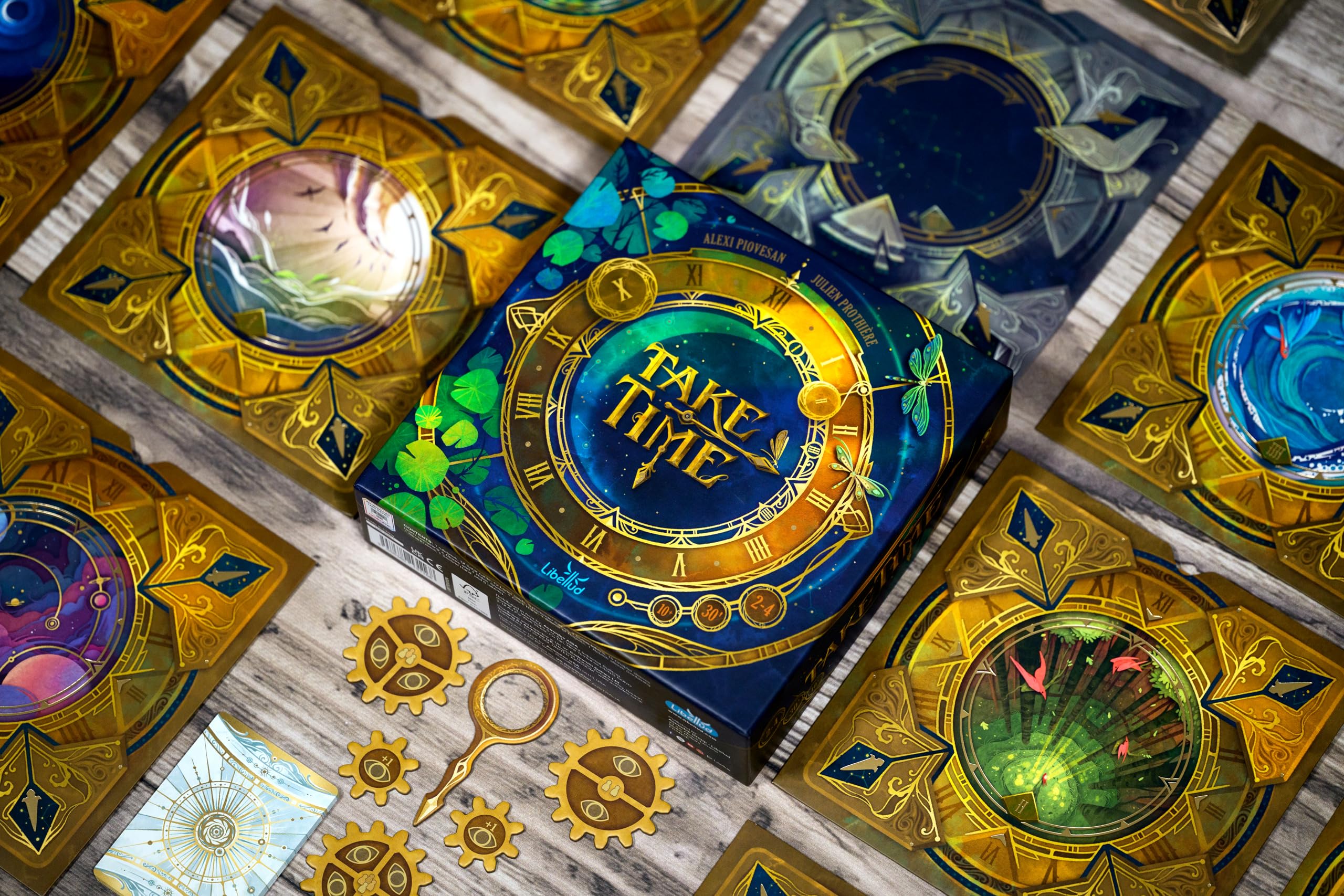 Asmodee Take Time, Gioco Collaborativo di Deduzione per 2-4 Giocatori dai 10 anni in su, un Gioco Strategico e Dinamico, partite di circa 30 minuti, Edizione in Italiano