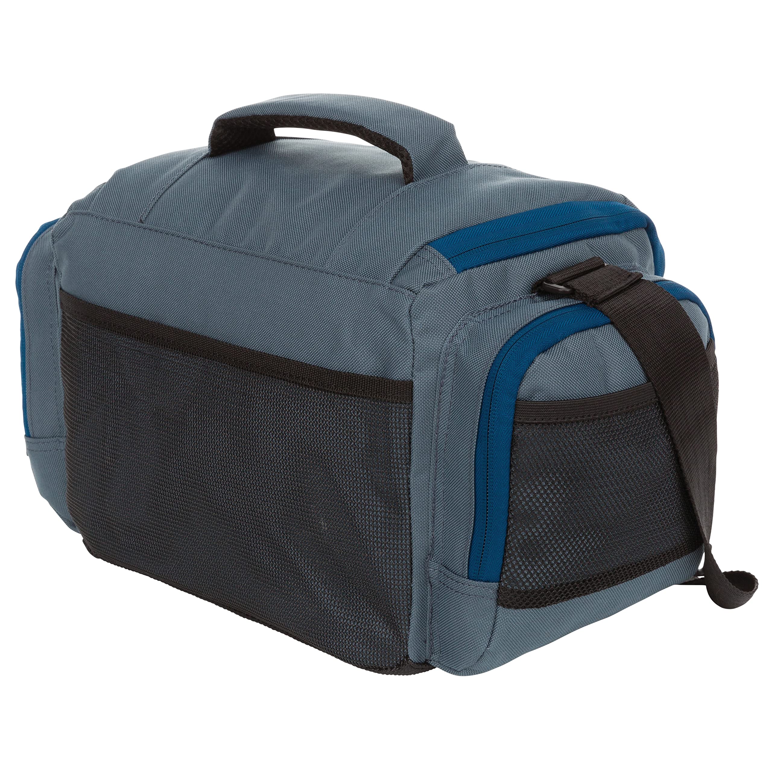 Okeechobee Fats Medium Fishing Gear Tackle Bag Soft Sided Fishing Bag | Includes 2 Fishing Accessories Utility Boxes | Top Loading Fishing Tackle Box Bag | Orion Blue