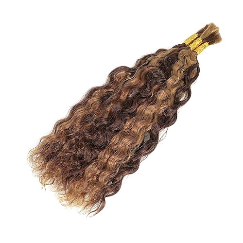 Miniatura 5 de Cabello humano a granel para trenzar, 20 pulgadas (7.05 oz (1 paquete-4 paquetes) cabello humano virgen trenzado para micro trenzas, sin trama,