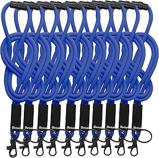 Tarifold Es 200541 – Cordón de Cuello para Tarjetas de Identificación, Llaves- Extra Suave, color Azul- 10 unidades