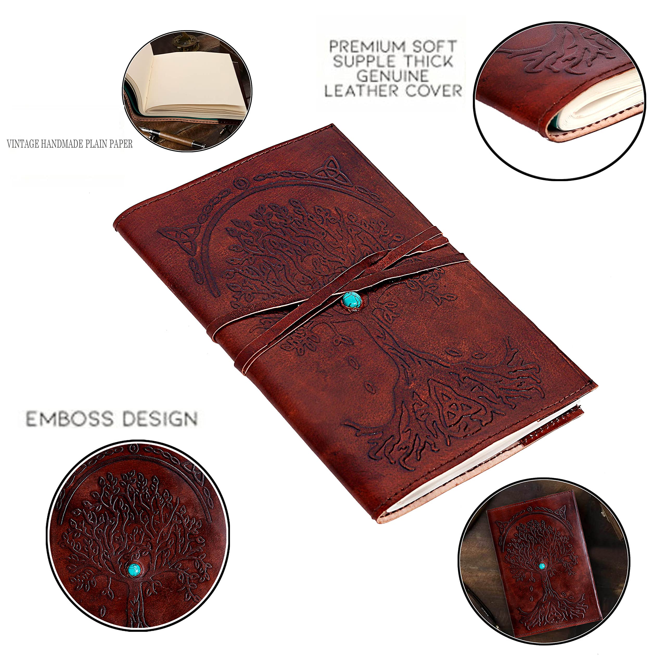 Amazon.co.jp: Ruzioon レザージャーナルライティングノートブック