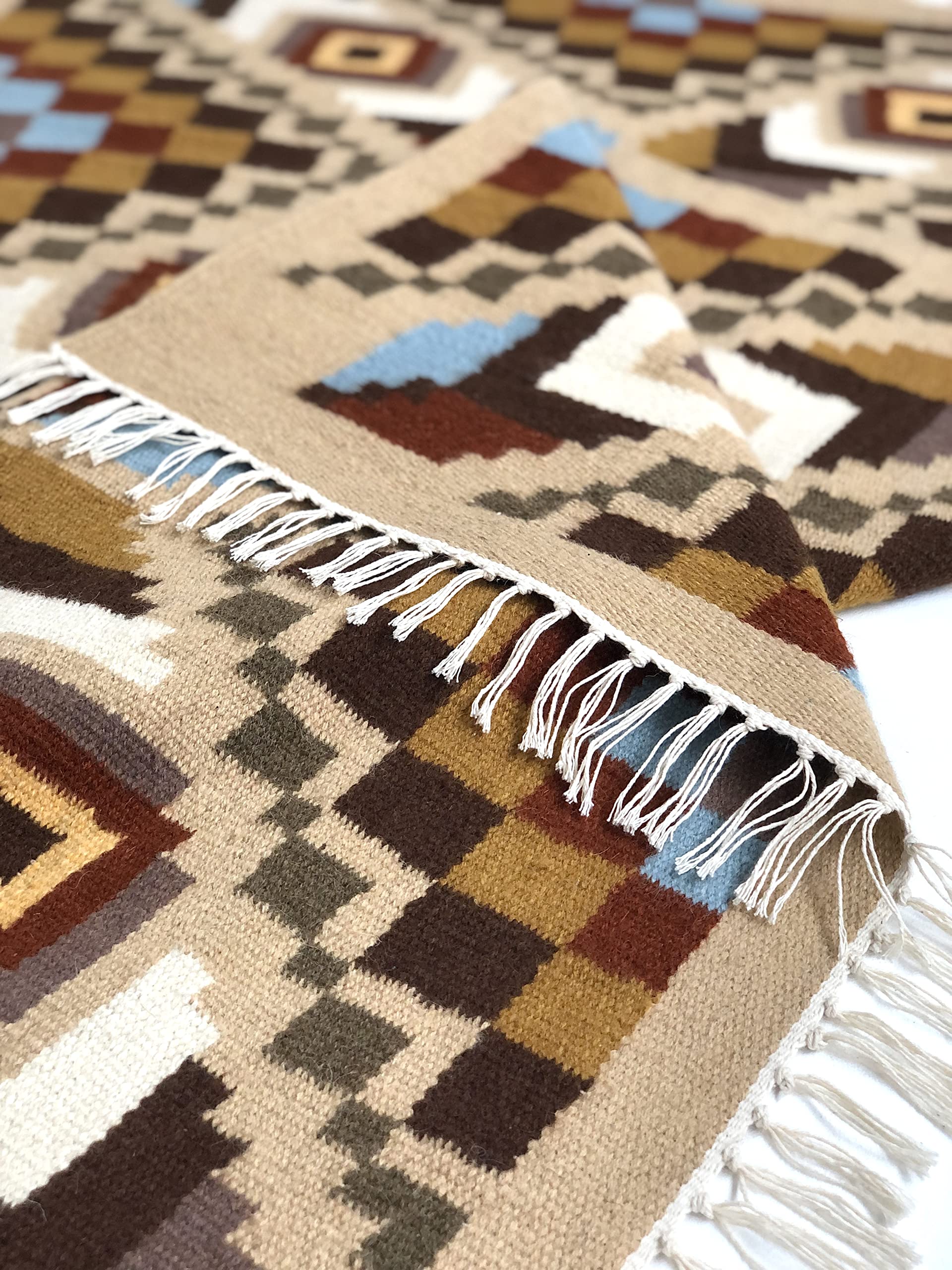 CHYRKA Tapis tissé à la main TKS, Sambir, tapis de sol 100% laine, tapis d'intérieur salon/salle à manger/bureau ornement traditionnel (80x140 cm)