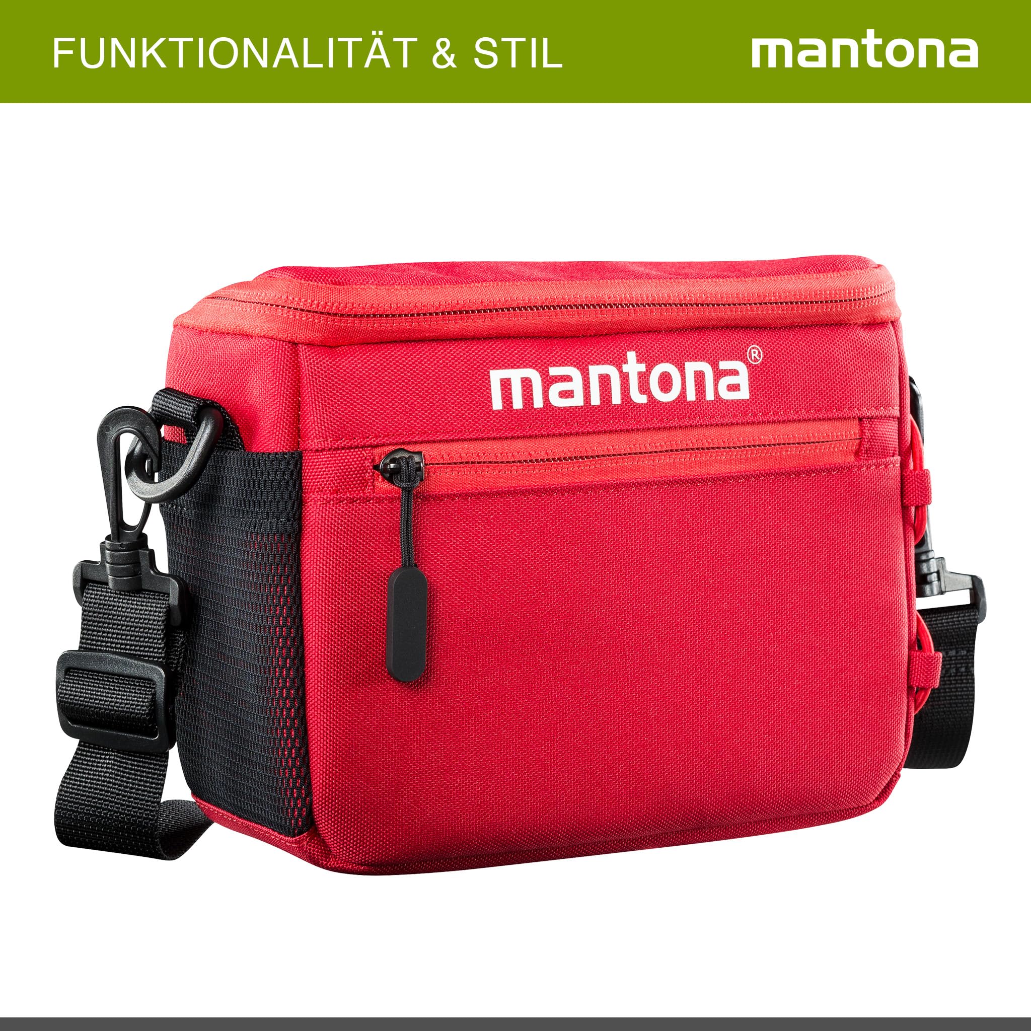 mantona Torba na aparat Irit System, Czerwony, Torba