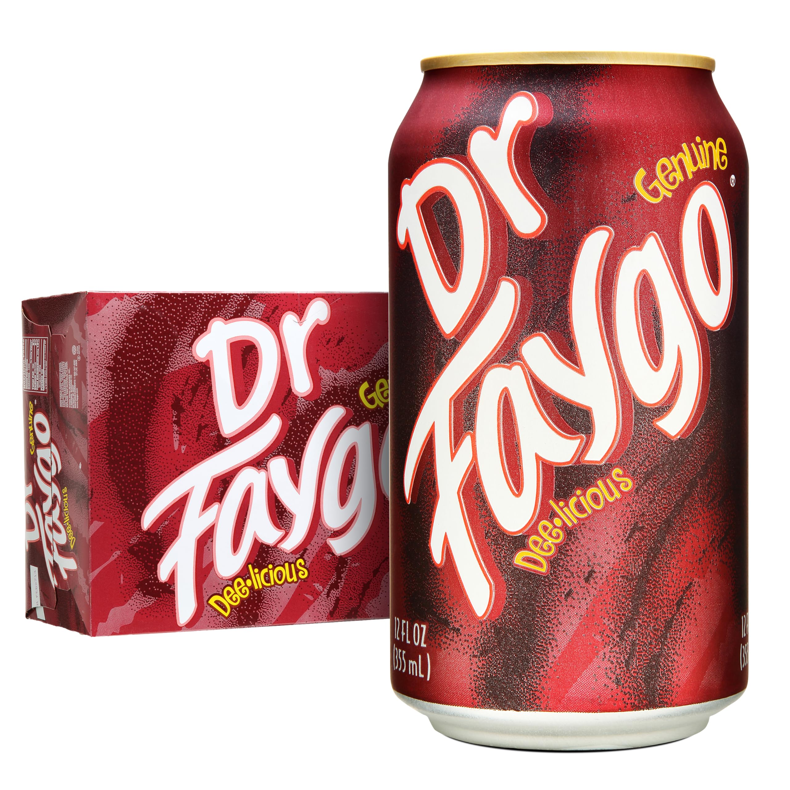 Faygo Dr. Faygo | 12-Pack of 12oz Cans | Spicy Cherry Flavor Twist | Caffeinated | Unique Take on a Classic