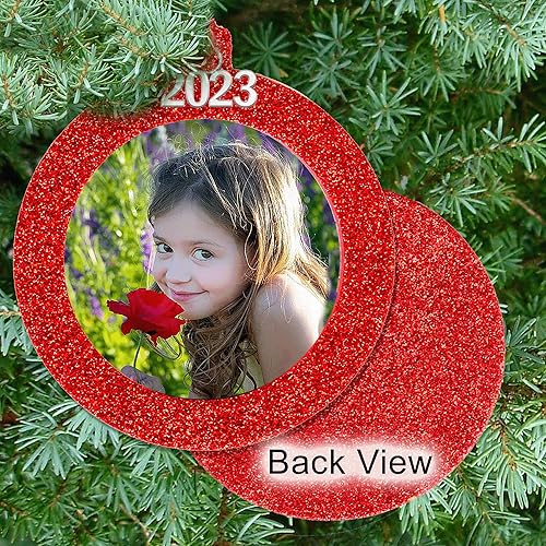 Miniatura 3 de Expressly Yours! Adorno de fotos de Navidad  Adornos de imagen para decoración del árbol de Navidad  Diseño magnético de fácil carga  Incluye