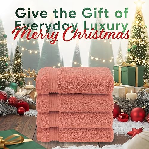 Vista 332 de American Veteran Towel, Juego de 4 toallas de mano para baño, juego de toallas de mano turcas 100% algodón, toallas de mano suaves, toallas de mano