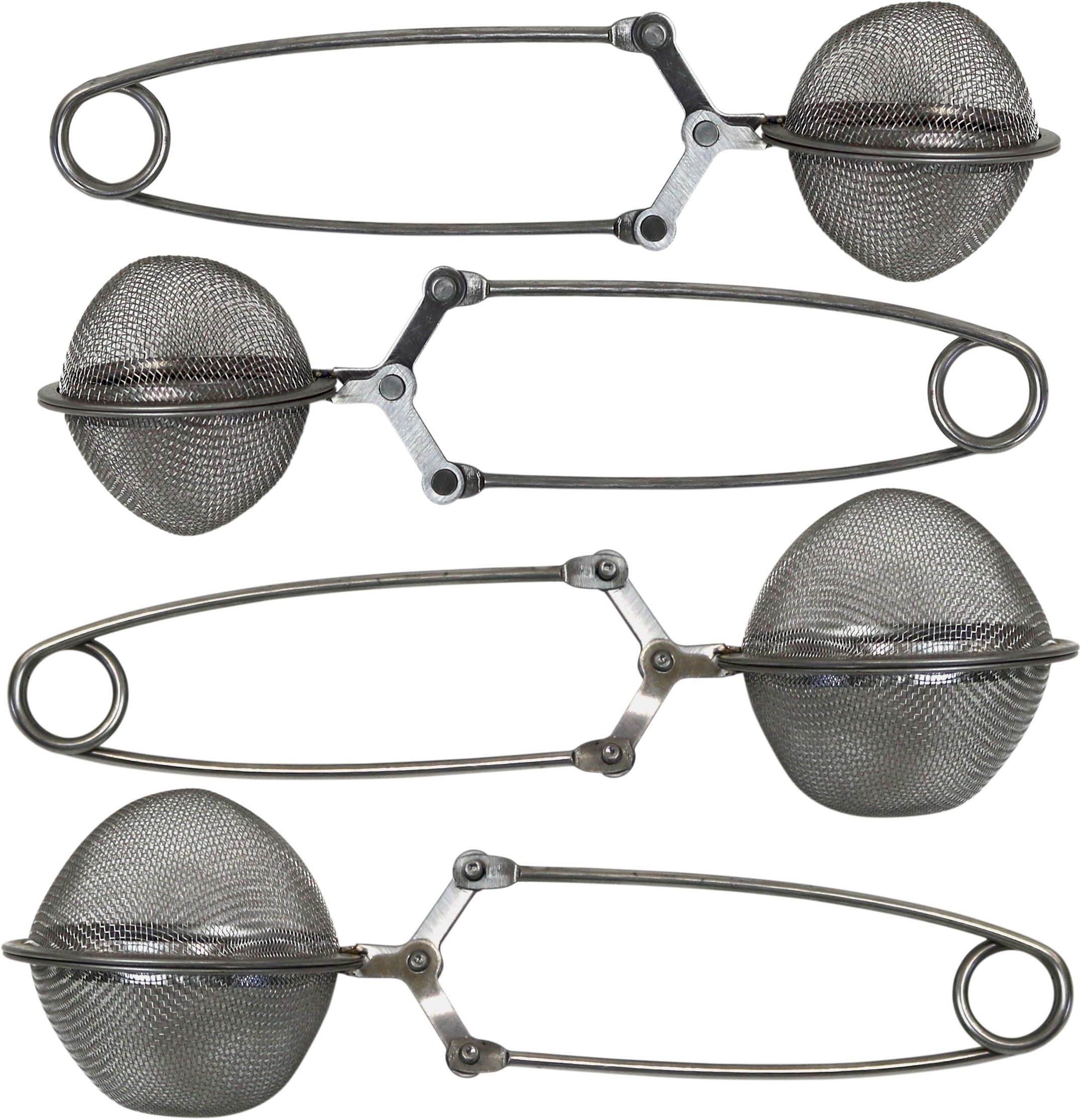 Blake And Croft Stainless Steel Mesh Ball Tea Infusers - 4 Pack - 2 Sizes