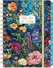 Planner 2025-2026 - JUL 2025 - JUN 2026, Academic Planner 2025-2026, 6.5" x 8.5", Weekly and Monthly with Inspiring Quotes, Twin-wire Binding, Premium Paper, Back Pocket & Hardcover