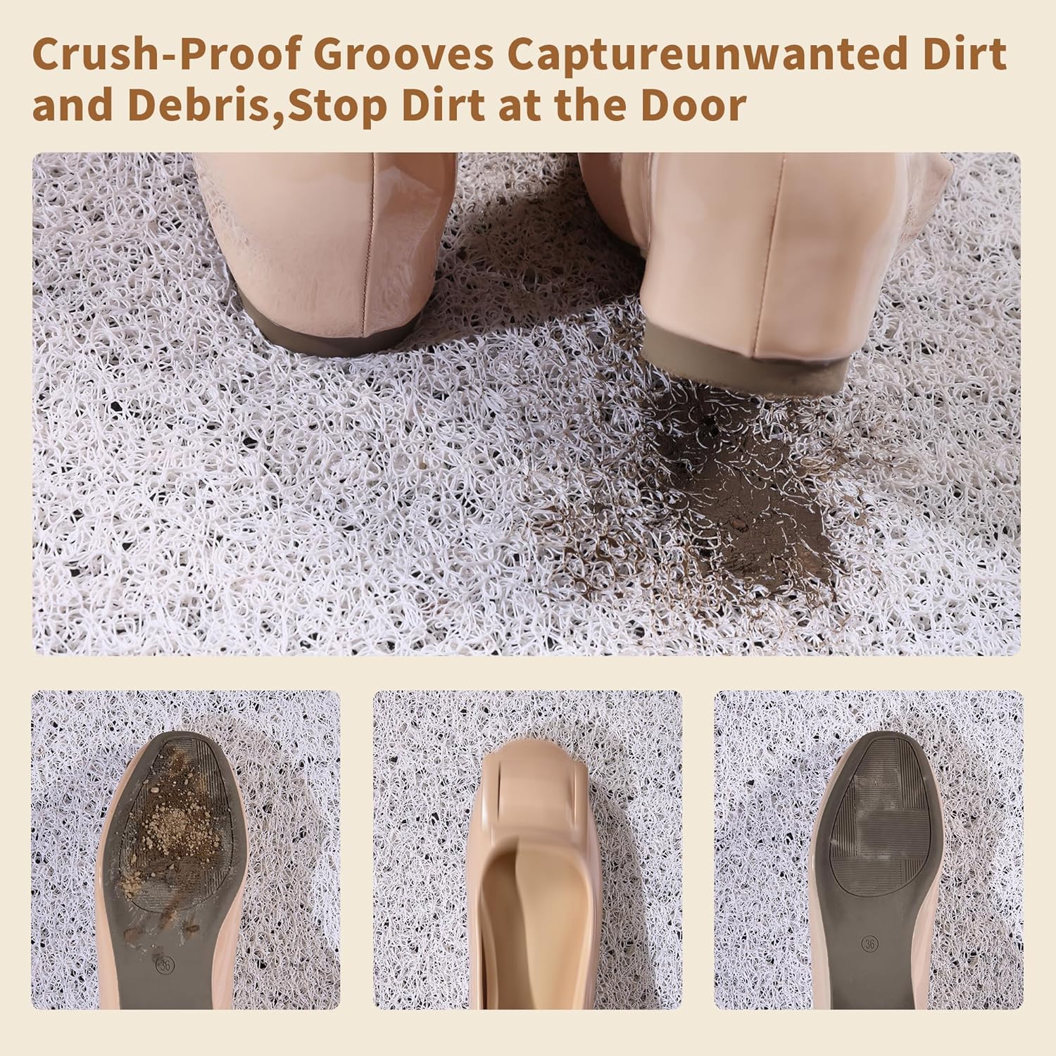 Front Door Mat Indoor Entrance, Welcome Home Mats for Front Door, Spring Doormat,Absorbent Dirt&Durable 17’’X30’’Non-Slip,Easy Clean,Door Rugs for Entryway Indoor, Porch, Patio,Home Decor