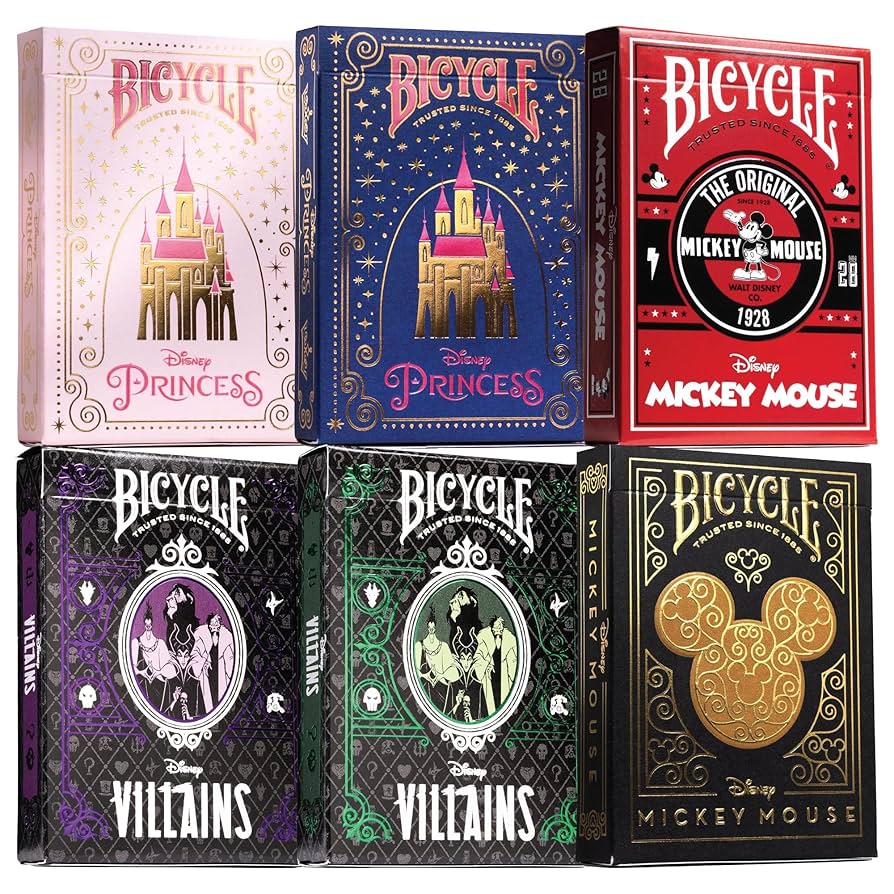 ディズニーカードセット Amazon.com: Disney Collector's Bundle: 6 Decks Bicycle