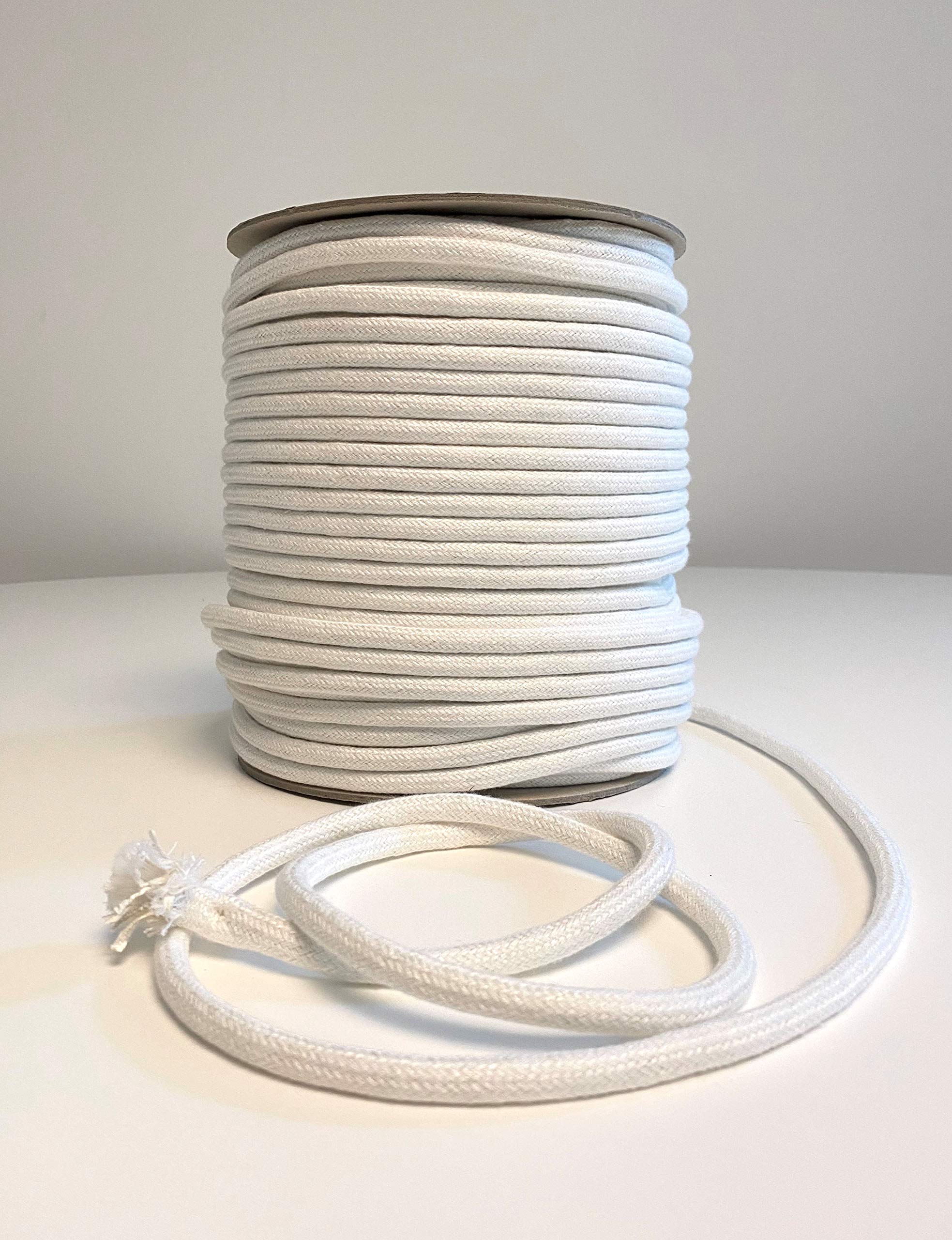 Katoenen Touw 4mm 200 Meter IPEA Macramé Katoenen Touw - 4 Mm Dikte, 200 Meter Lange Rol, Natuurlijke Kleur Plantenhanger Touw