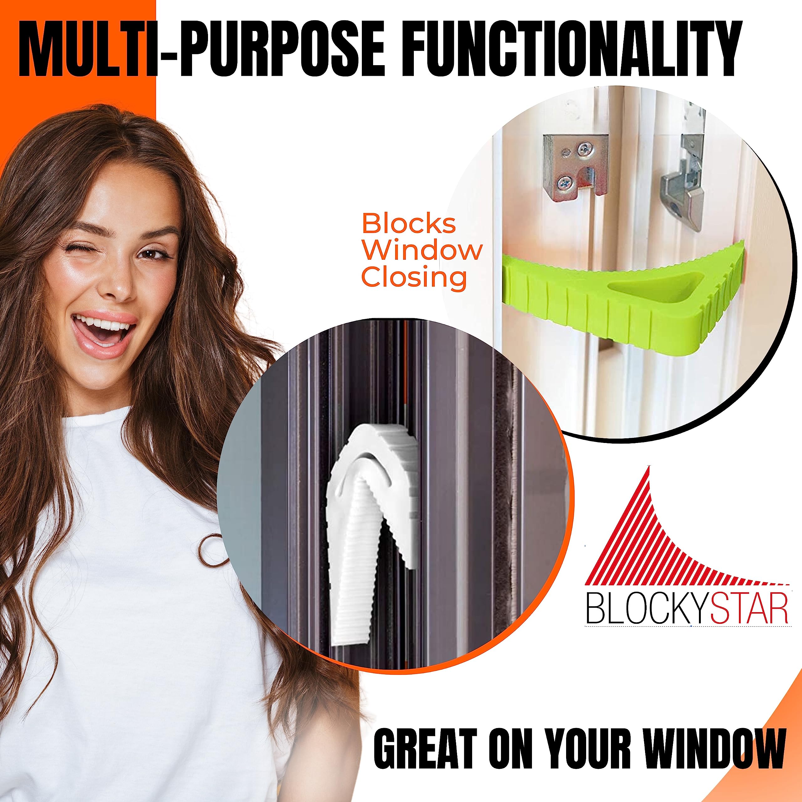 Tope de puerta y tope de ventana, tope de puerta de goma flexible, tope de cuña de puerta galardonado, topes decorativos para la seguridad de la parte inferior de la puerta, tope de puerta