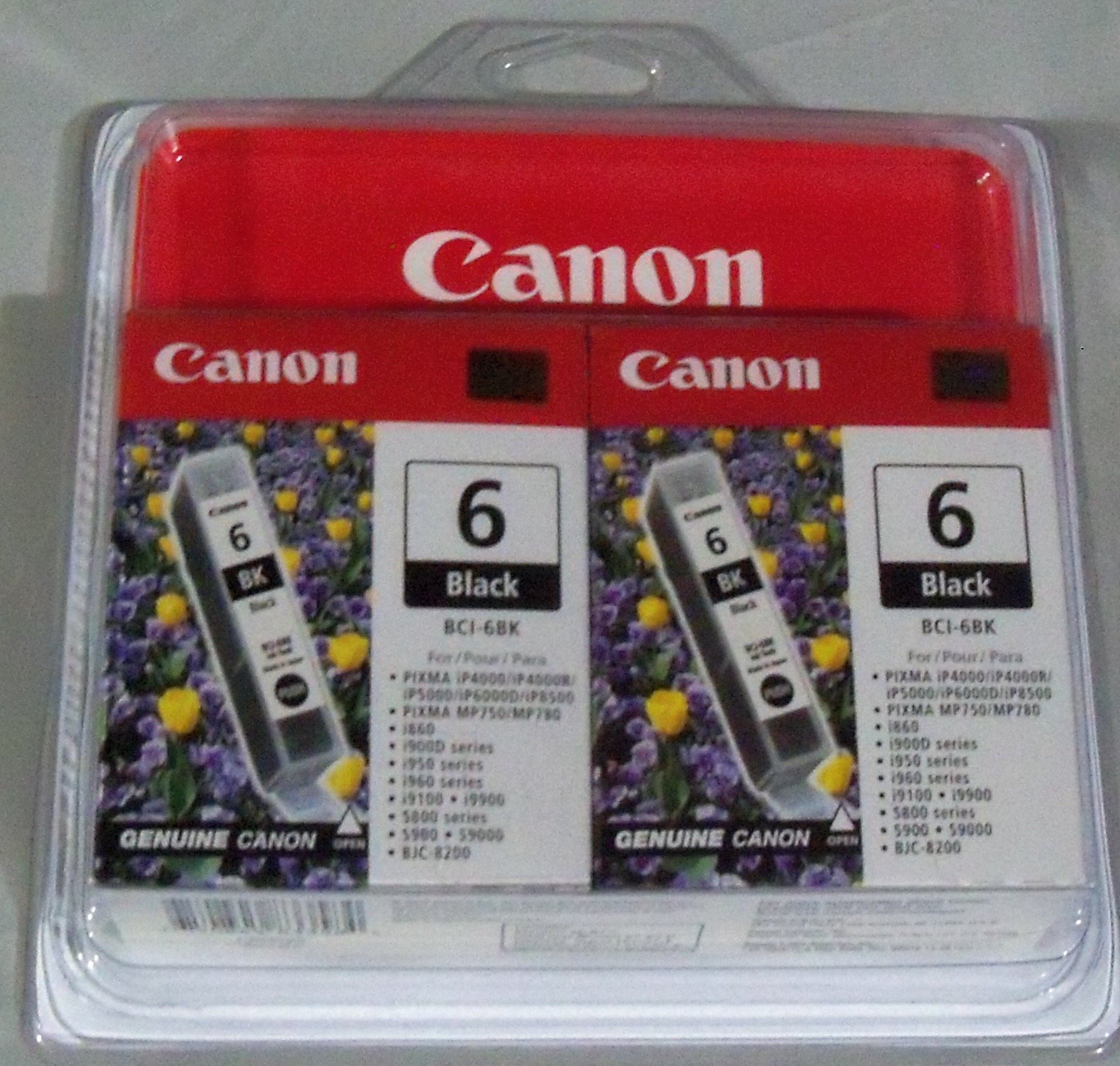 Canon 4705A037 BCI-6 Black 2 Pack