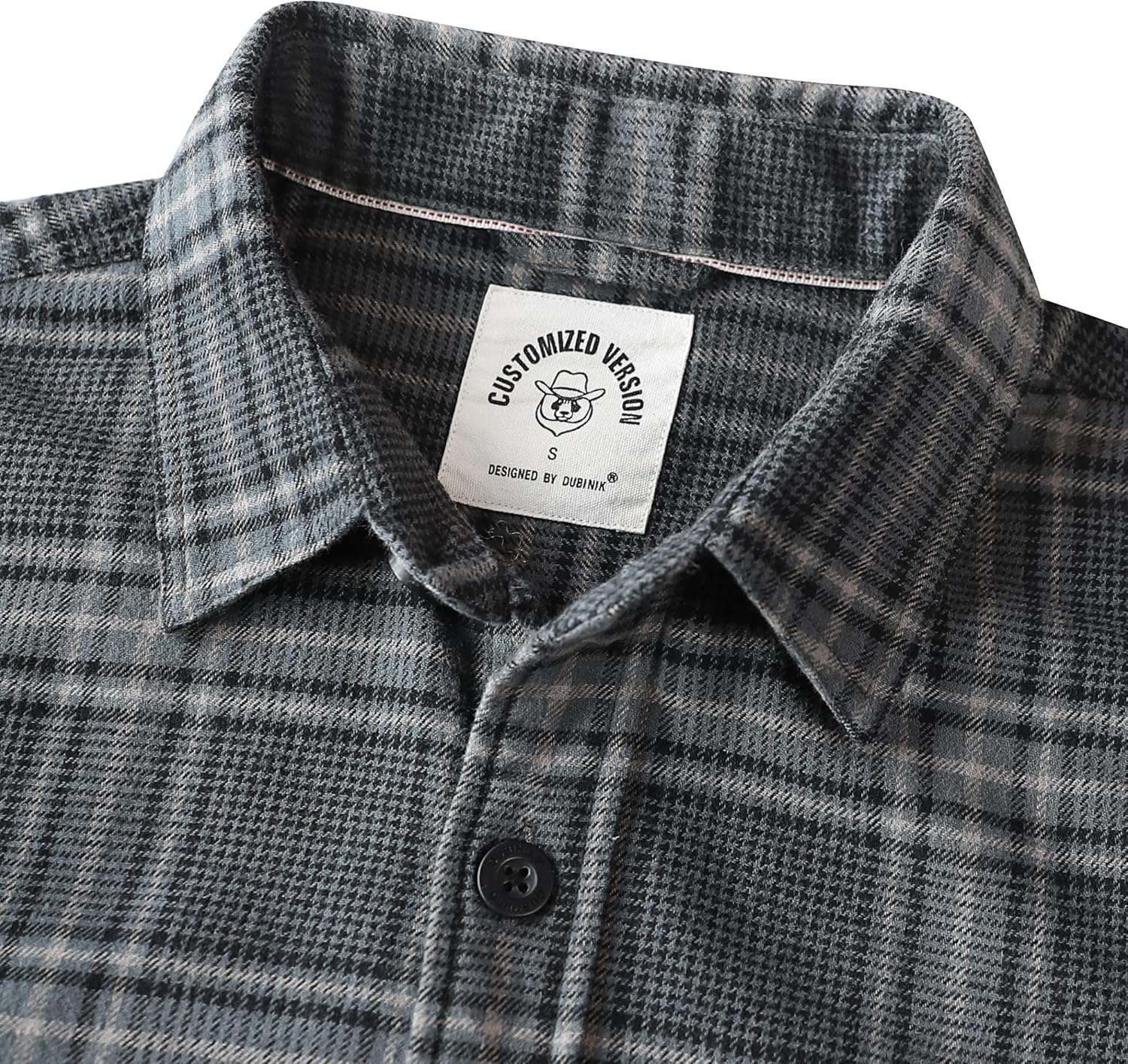 Dubinik®Mens Flannel Shirts Long Sleeve Flannel Shirt for Men Warm Casual Soft Cotton Button Down Plaid Mens Flannel Shirt - Image 3