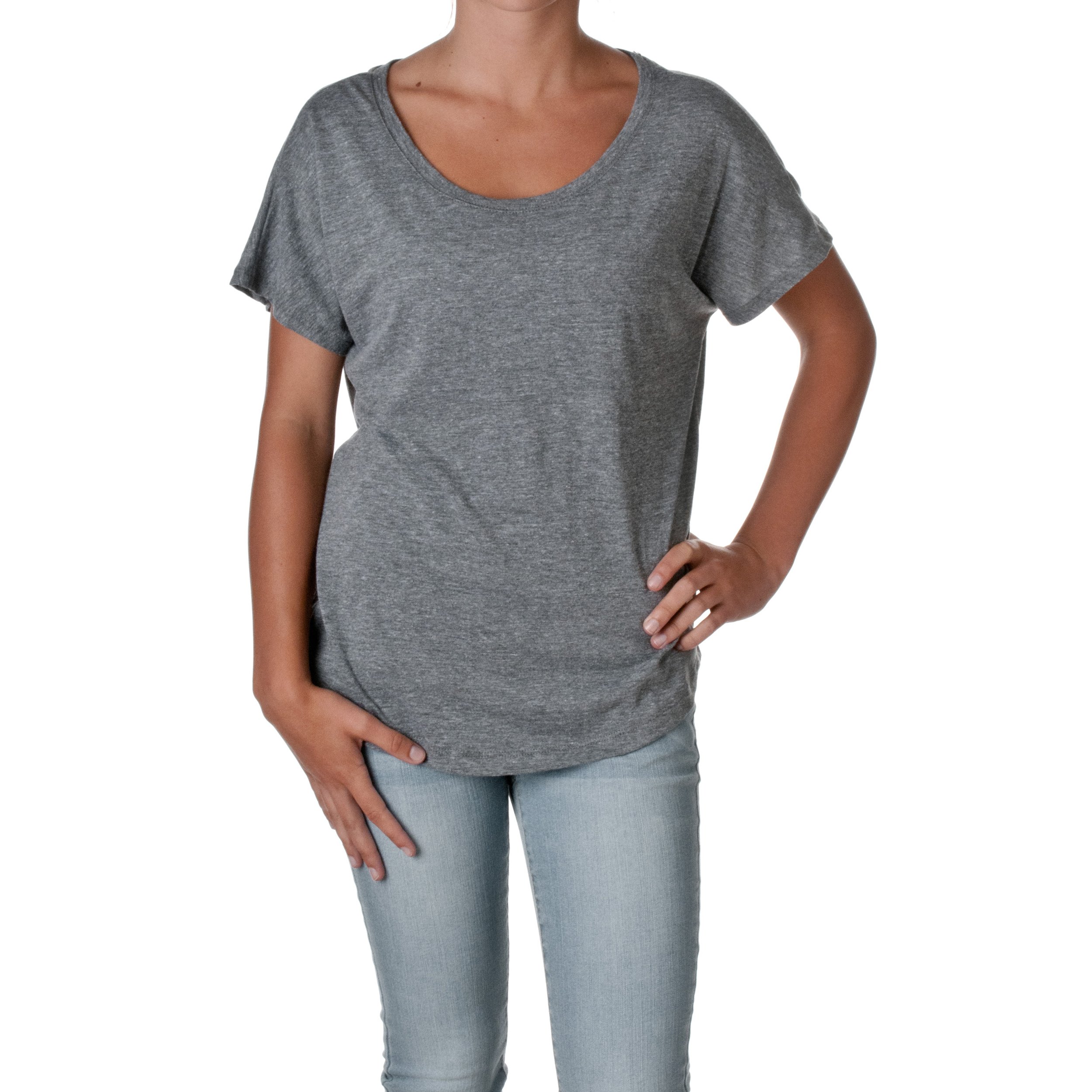 Next Level Apparel Women's Tri-Blend Dolman Top, Purple Rush, Small