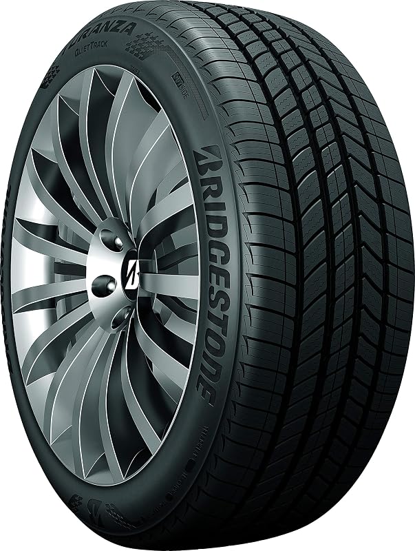 Bridgestone Turanza QuietTrack All-Season Touring Tire 225/50R17 94 V | Passenger Touring All Season Traction 94V Rated Standard Load Radial Construction Black Sidewall Tire