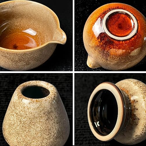 Miniatura 2 de Juego de té Matcha (7 piezas) Juego de batidor Matcha con cuenco, soporte para batidor y cuenco de boquilla para verter, kit de inicio perfecto