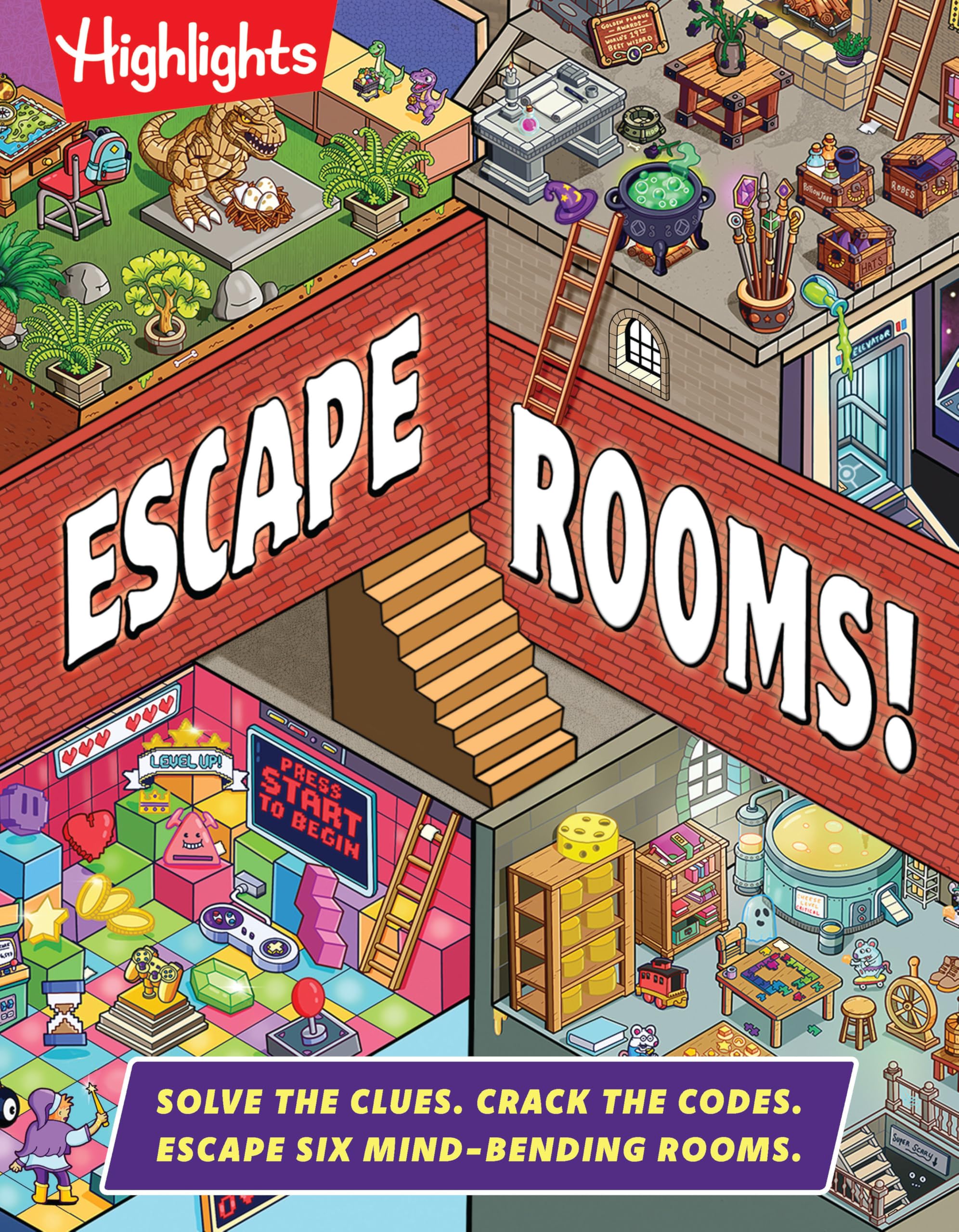 Escape Rooms!: Solve the Clues. Crack the Codes. Escape Six Mind-bending Rooms