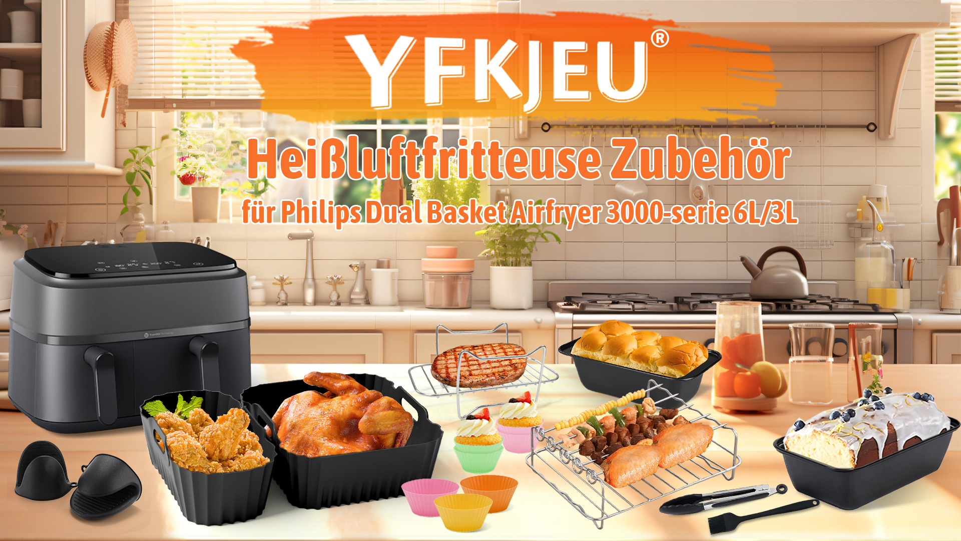 3000 Series Philips Airfryer Dual Basket | Küchengeräte | Philips