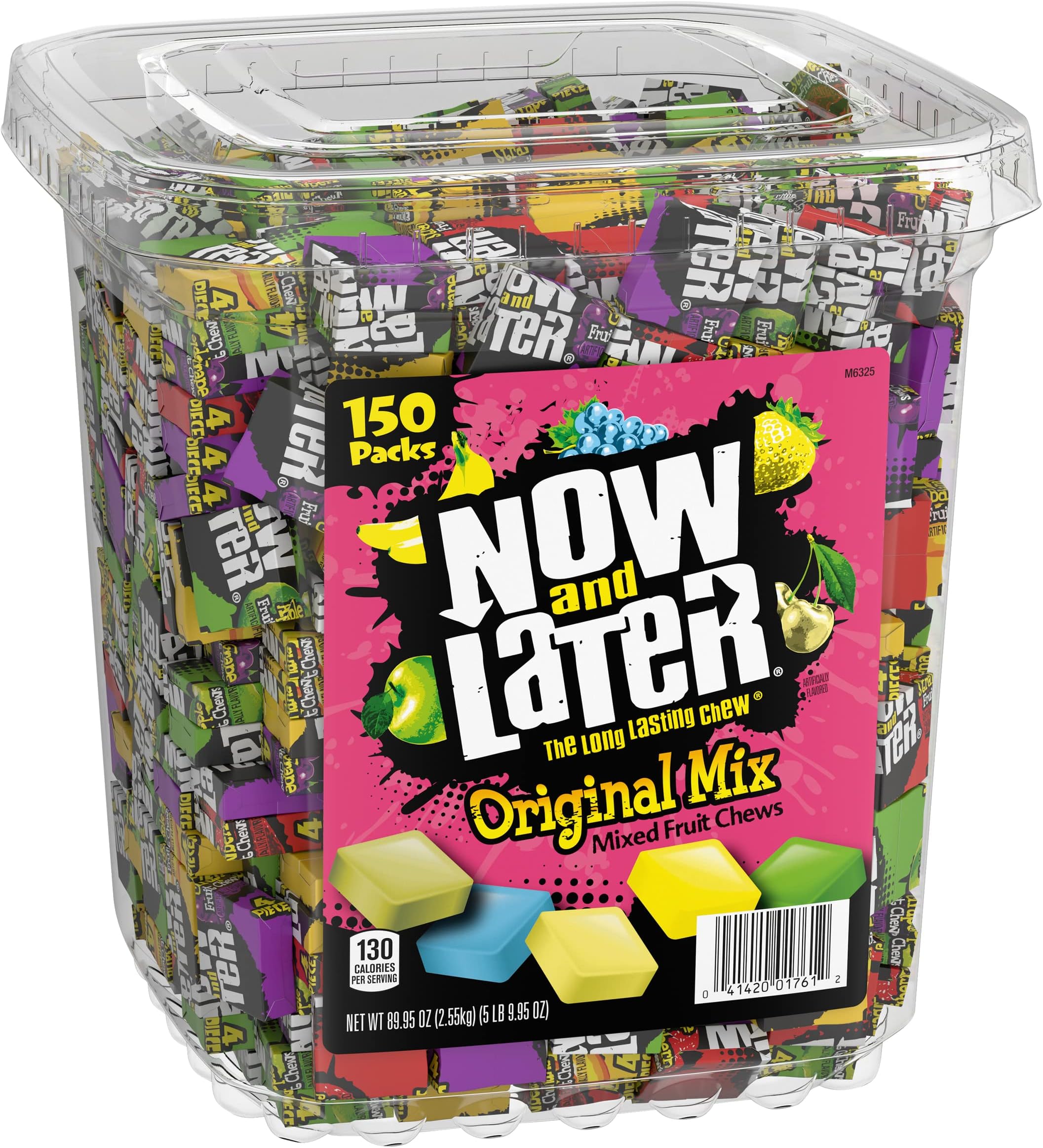 Now & Later Original Mix, Individually Wrapped Mixed Fruit Chew Candy (150 Pieces)
