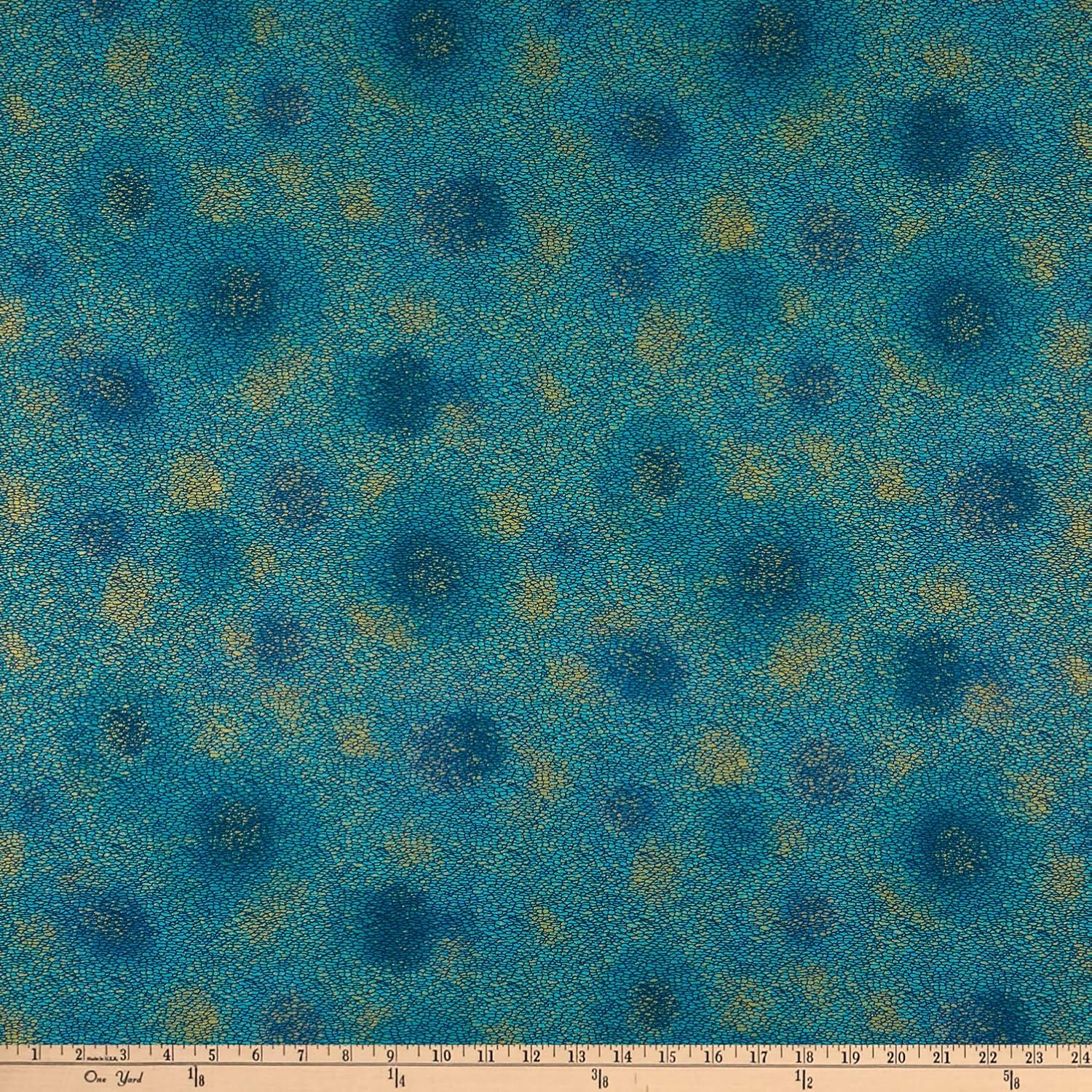 Kaufman Fiorella Texture Teal, Fabric by The Yard Arts