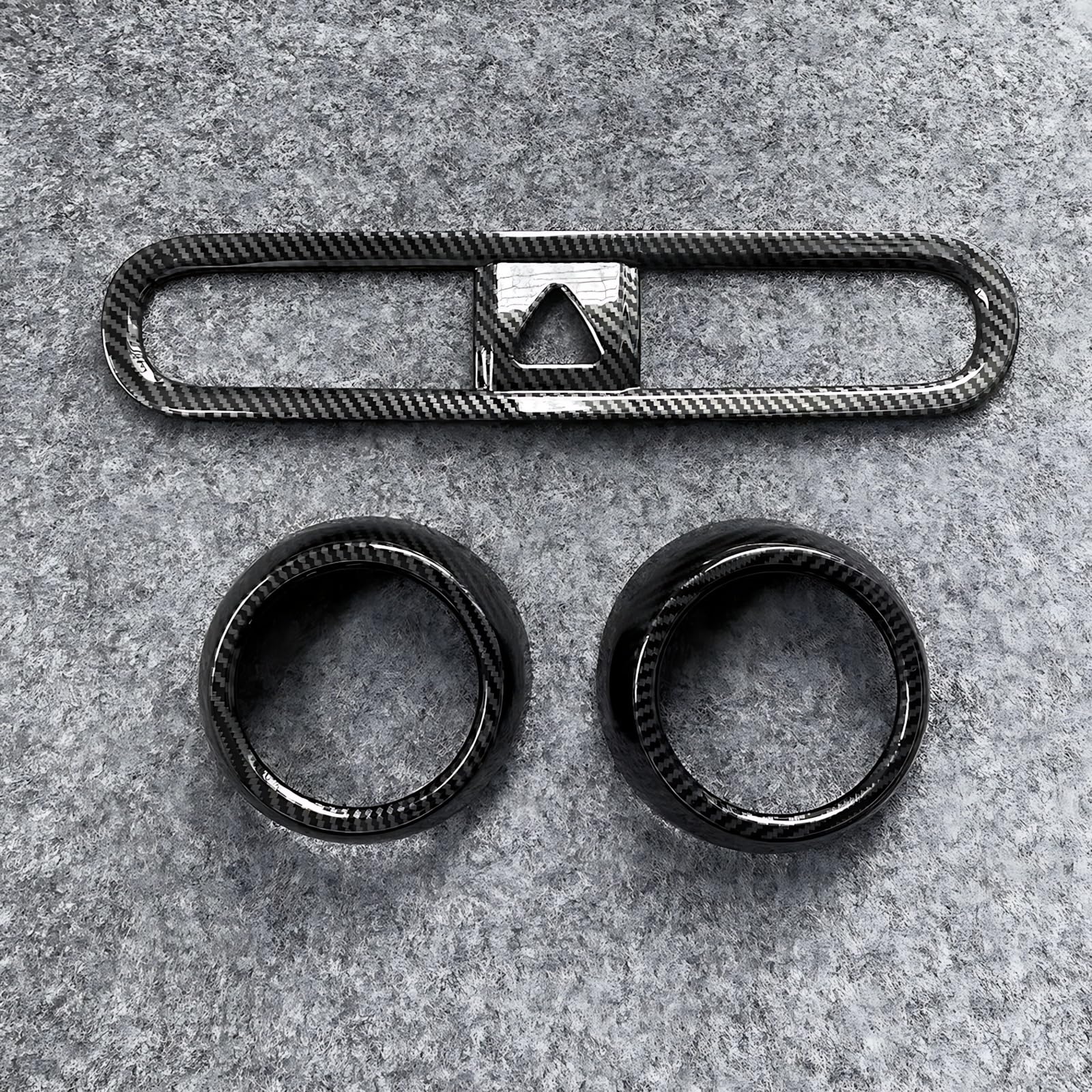 Air Vent Cover Trim Compatible with Hyundai for Kona 2017-2021 Car Dashboard Air Vent Trim Frame Air Outlet Decorative Cover Sticker