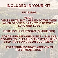 Vista 3 de Master Vintner™ El kit de recetas de vino Winemaker's Reserve™ hace 6 galones (Cabernet Franc)