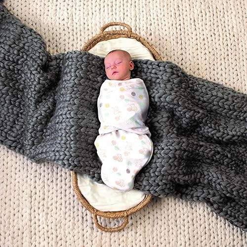 Miniatura 2 de aden  anais Essentials - Manta para envolver con facilidad al recién nacido saco de dormir de tejido de algodón para bebé 3 unidades para 0 a 3 Rosa