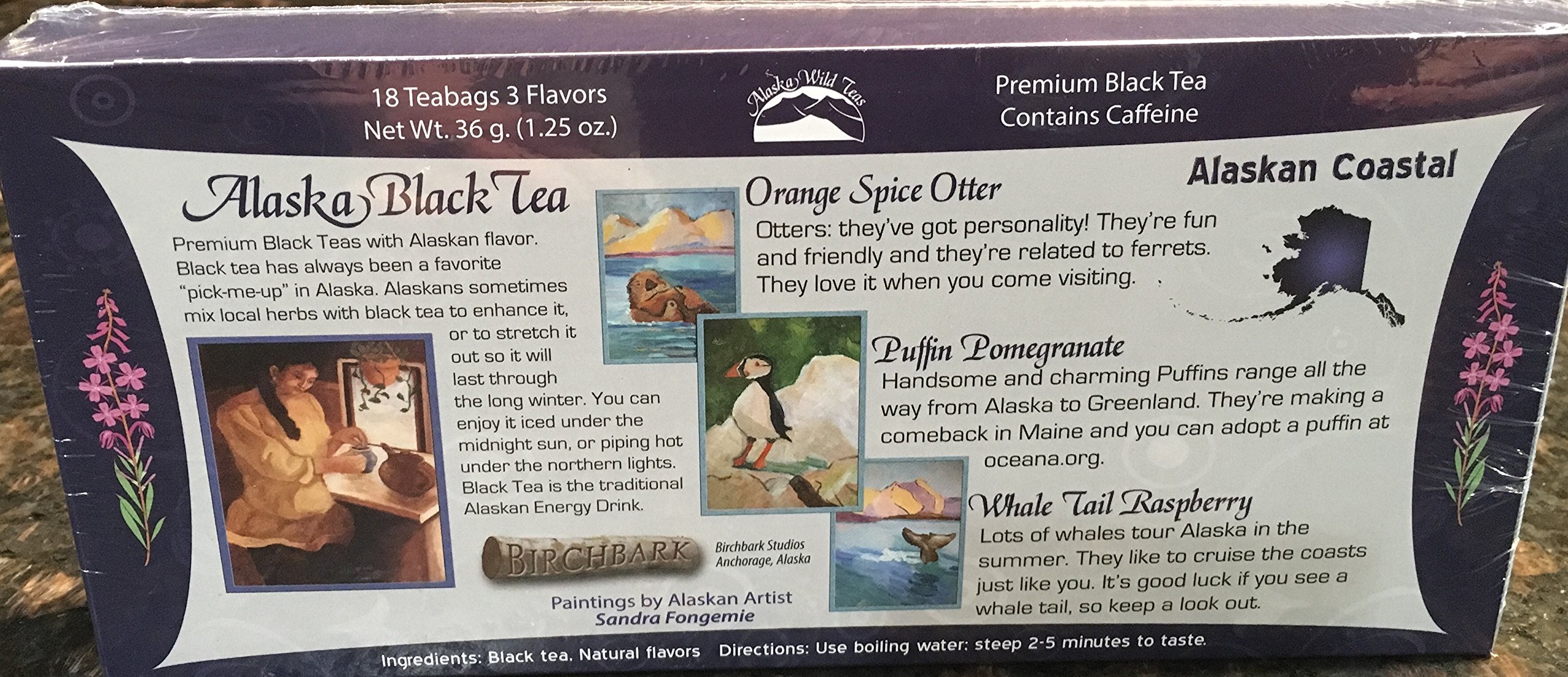 Snapklik.com : Alaska Alaskan Black Coastal Tea Sampler 18c Ct 3 Flavors