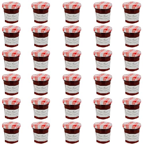 Bonne Maman Mini tarros de fresa conserva, 1 oz x 30 piezas Kosher