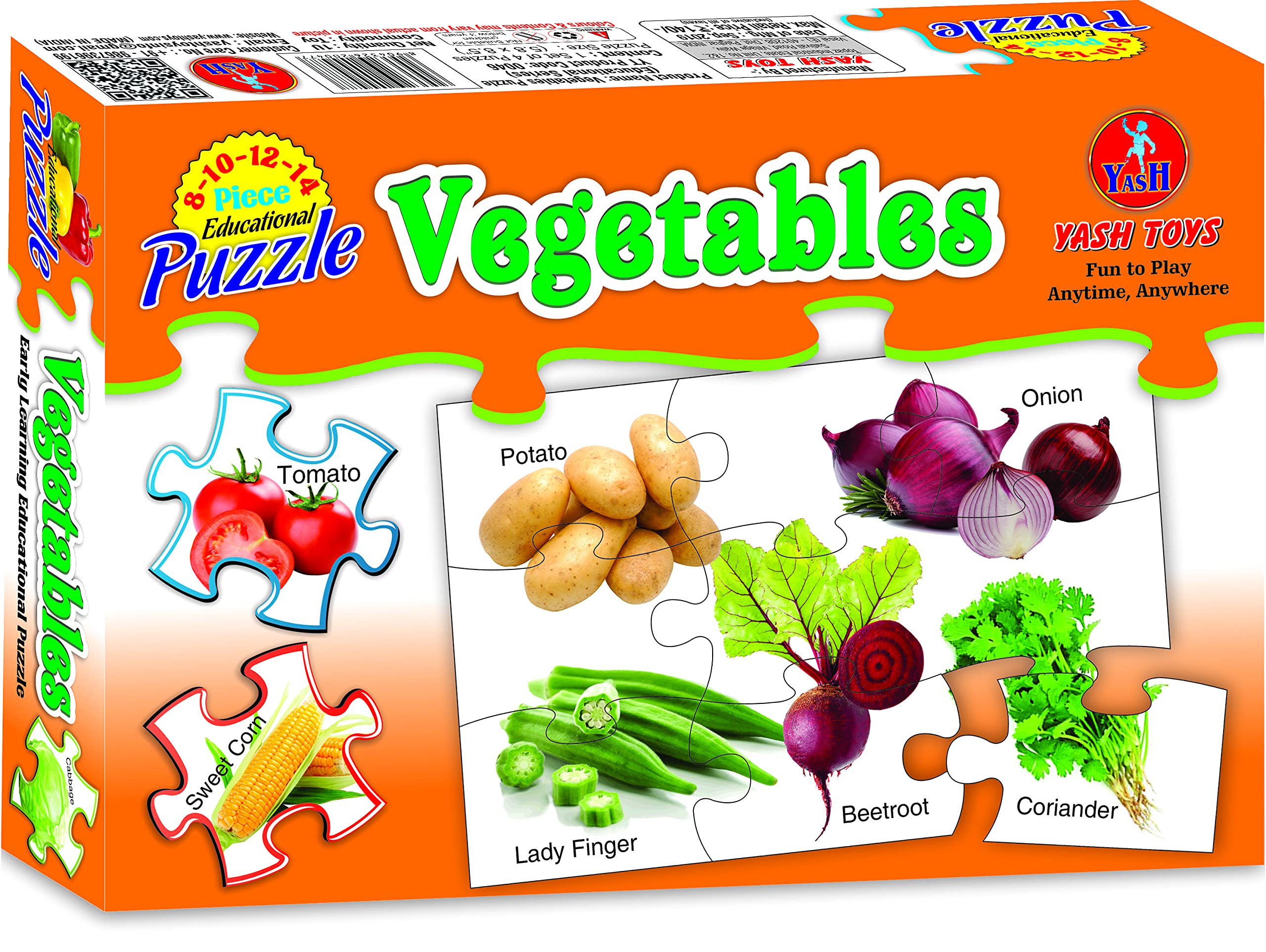 Educational Transport Vehicle Puzzle for Kids, Includes 8-14 Pieces of Fun Puzzle (Vegetables) (B098XNKZTJ) Amazon Price History, Amazon Price Tracker