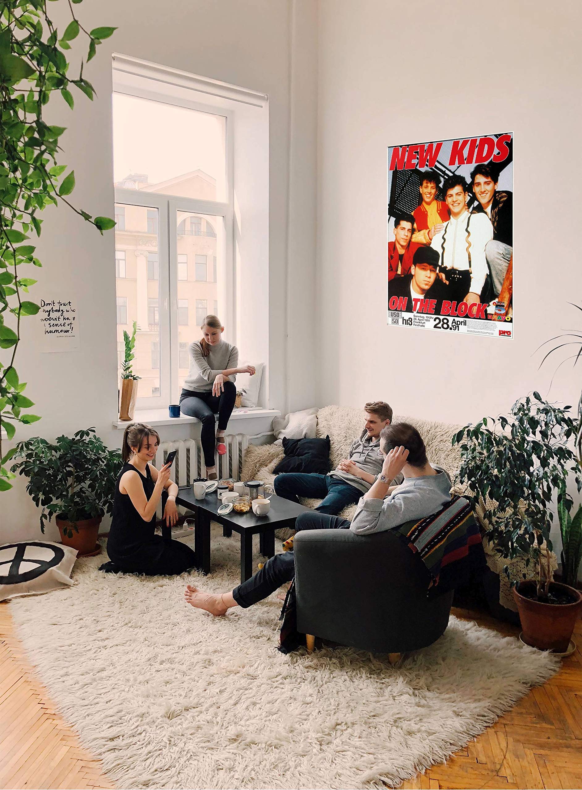 New Kids of The Block - Step by Step, Tour 1991 » Konzertplakat/Premium Poster | Live Konzert Veranstaltung | DIN A1 «