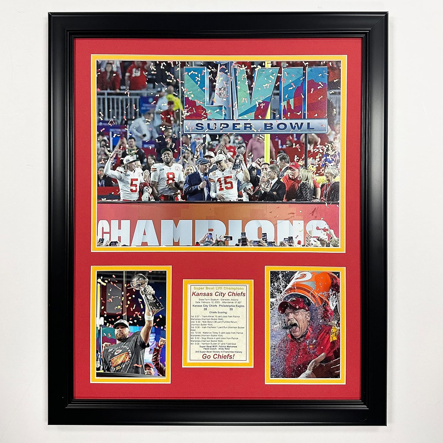 Kansas City Chiefs | 2022 Champions | Framed Photo Collage | 2 Sizes (Podium, 18" x 22")