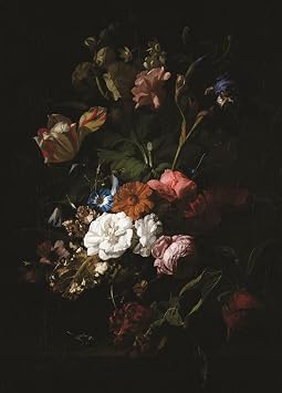 Dark Flowers Decoupage Rice Papers, 11.5 x 16 inch (A3) - Versatile Design for Art Projects & Crafting by CRAFT KREATIVELY
