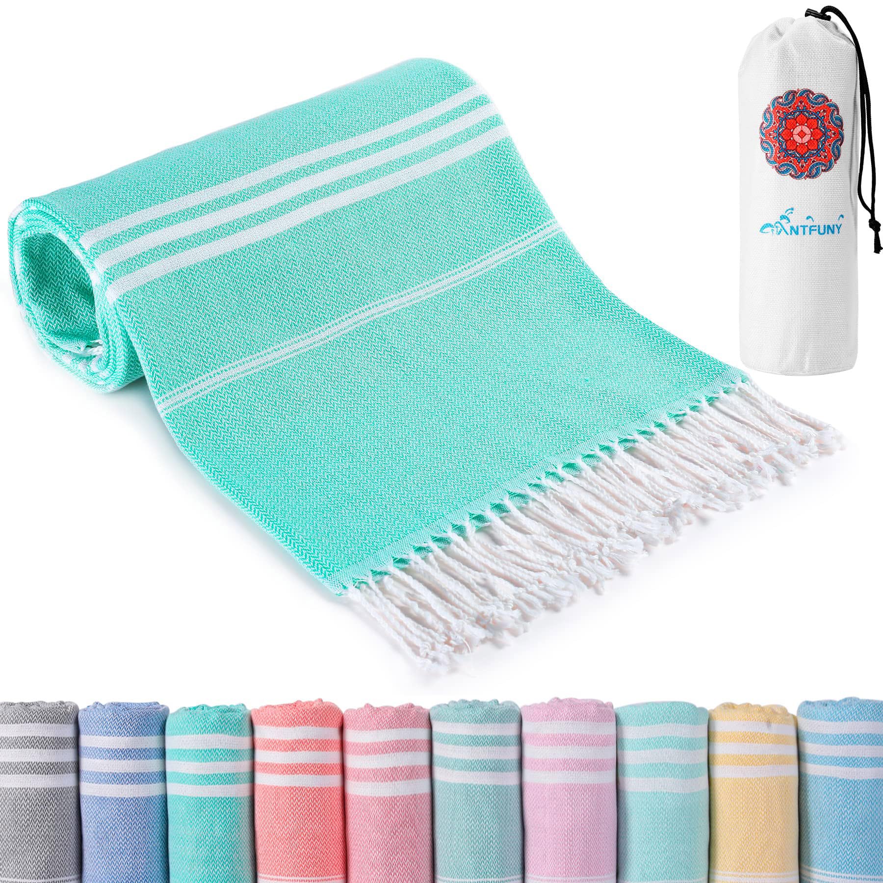 Türkische Strandtücher aus Baumwolle, schnell trocknend, sandfrei, weich, saugfähig, für Erwachsene, übergroßes Bad, Pool, Schwimmen, lang, breit, gestreift, Handtuch, Sound, Wolke, Leinen, sandfrei,
