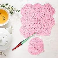 Vista 4 de Divit Shilp Alpha - Ganchos de ganchillo con mango ergonómico, aguja de tejer hecha a mano de resina de 7 pulgadas, tejido de hilo para mezcla