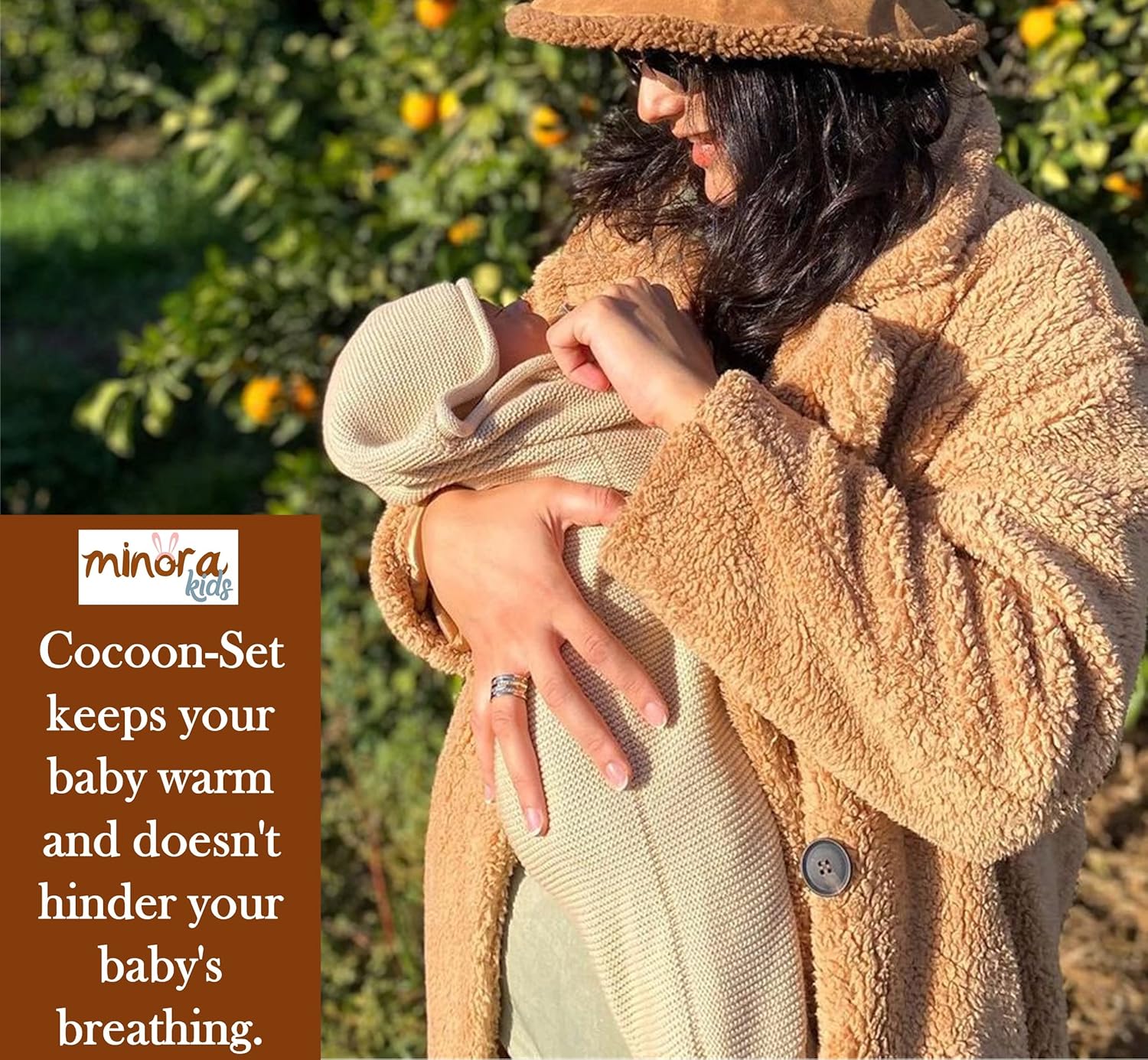 Newborn Essentials Baby Swaddle Blanket Set, 1 Piece Set (1 Pacifier Holder, 1 Cocoon Swaddle Sleep Sack, 1 Teddy Bear), Baby Blankets for Girls and Boys, 0-8 Months Baby Bedding Nursery Wrap-Blue