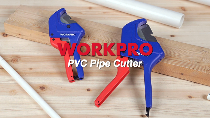 Pacmann Ratcheting PVC Pipe Cutter – Heavy-Duty, Up To 2-1/2″ OD, For PEX, PVC, PPR, With Quick-Change Blade & Deburring Tool