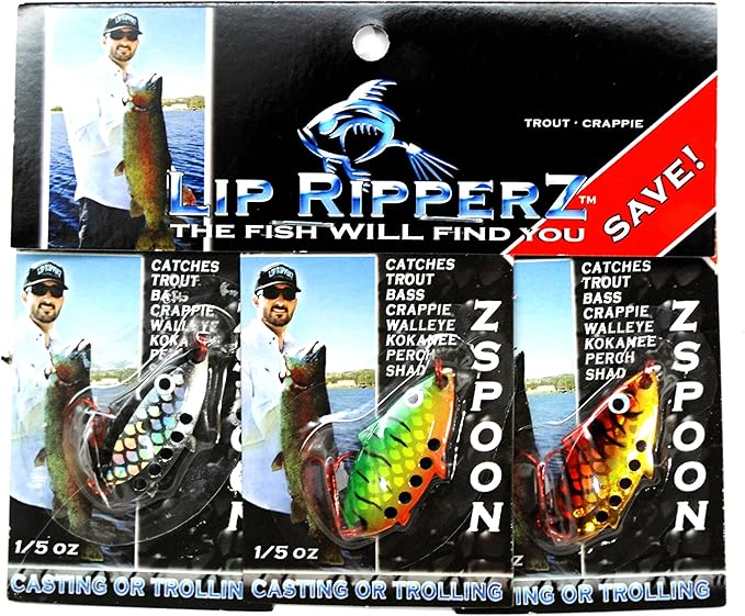 Lip Ripperz Top Z Spoons Variety Pack, Assorted, 1/5Ounce