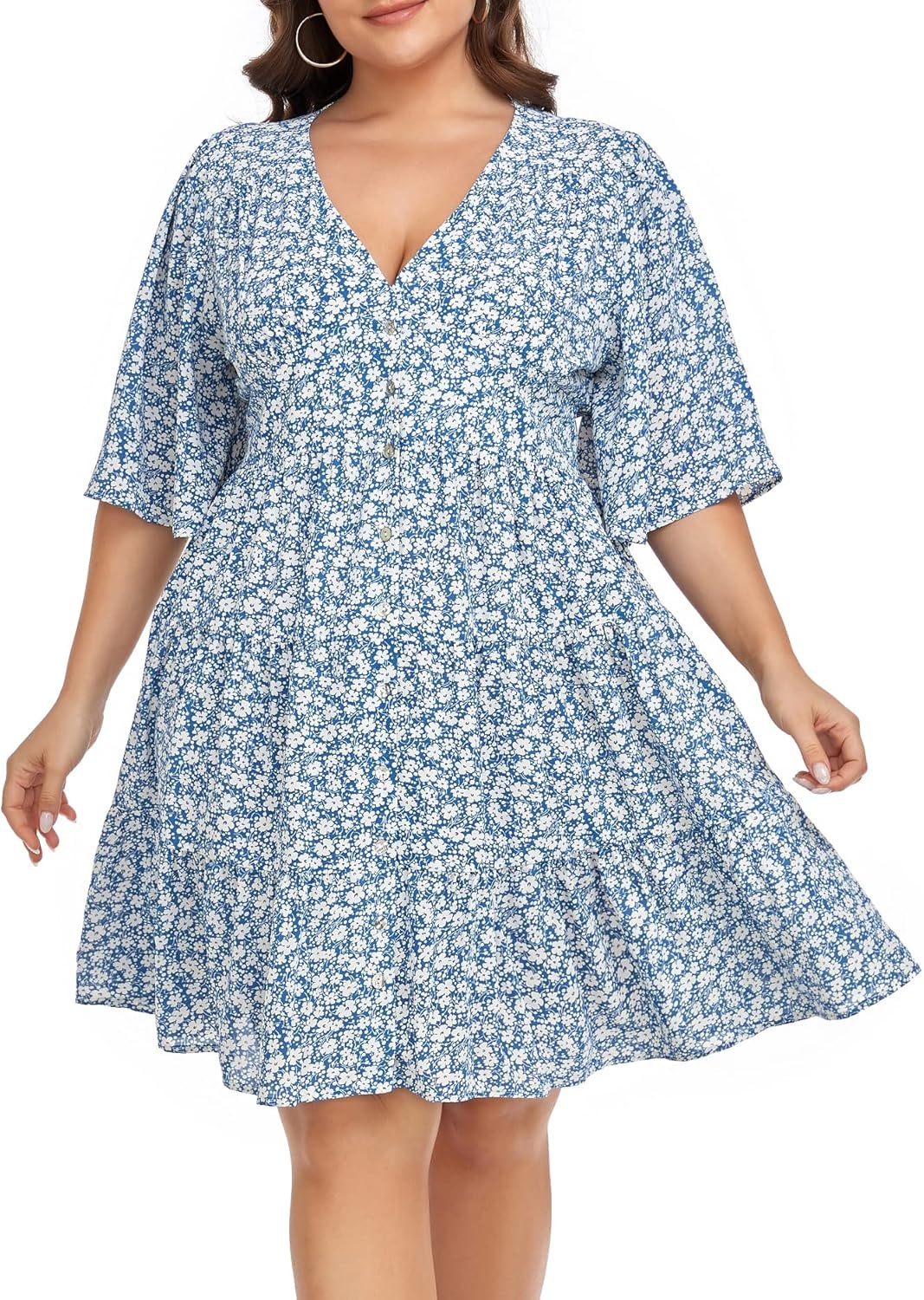 Carrdc Casual Plus Size Dress for Women Floral Togo Ubuy