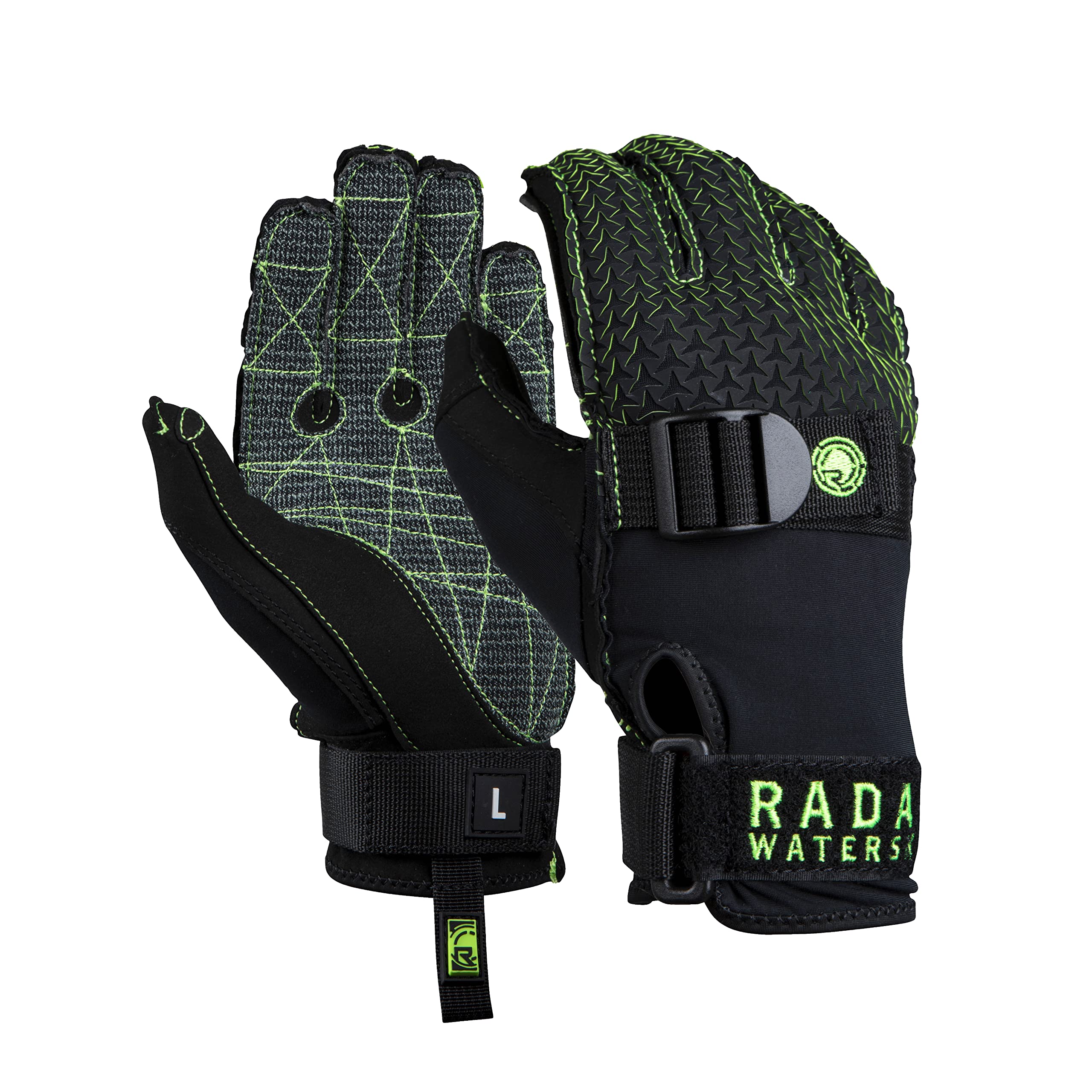 Radar Hydro-K Gloves - Matte Black - Easy Stretch - Power-Pull Backhand Closure - Aramid Palm
