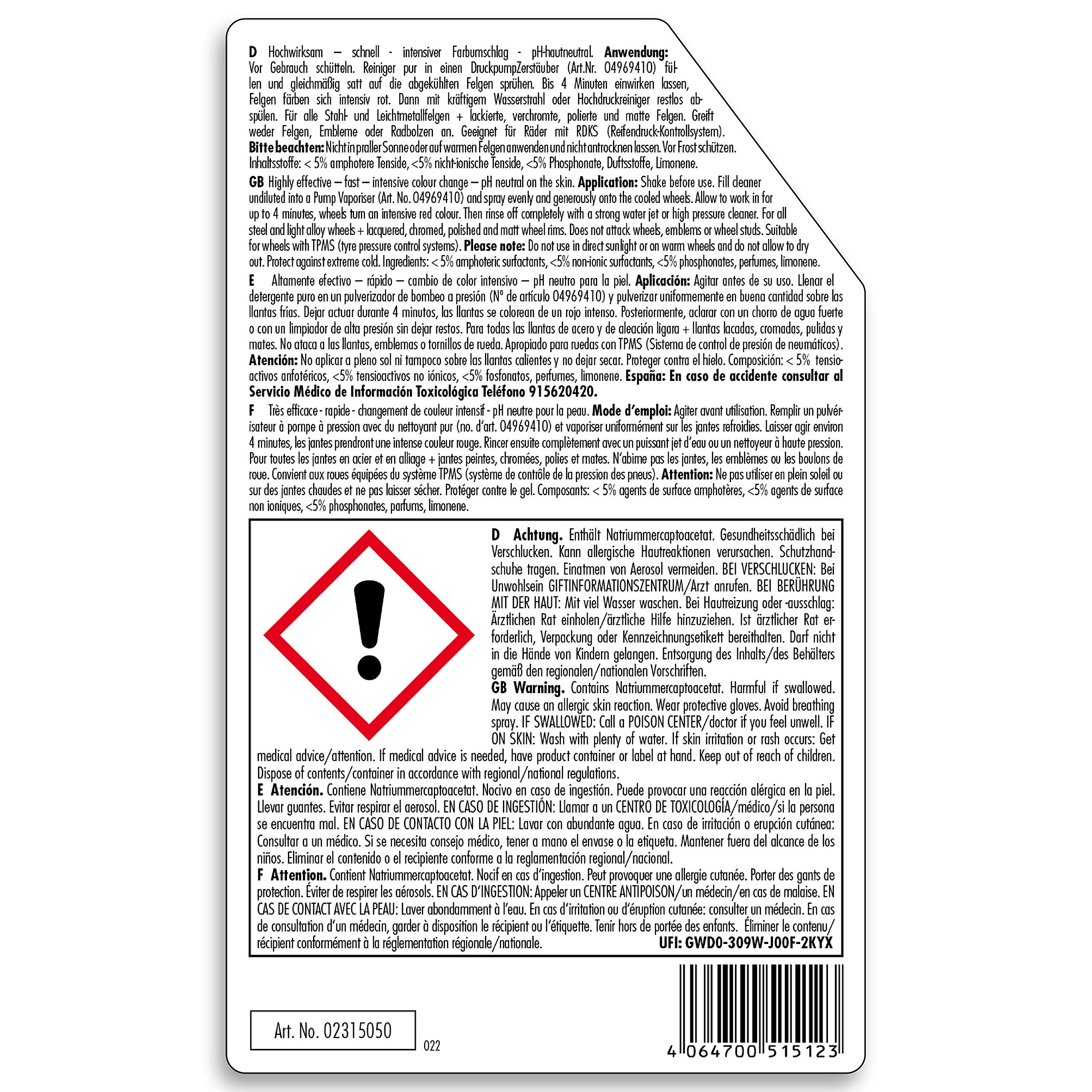 SONAX Felgenreiniger Paket 2023 mit SONAX FelgenReiniger Red Max und Hazet Smart Holder | Art-Nr. 07692050