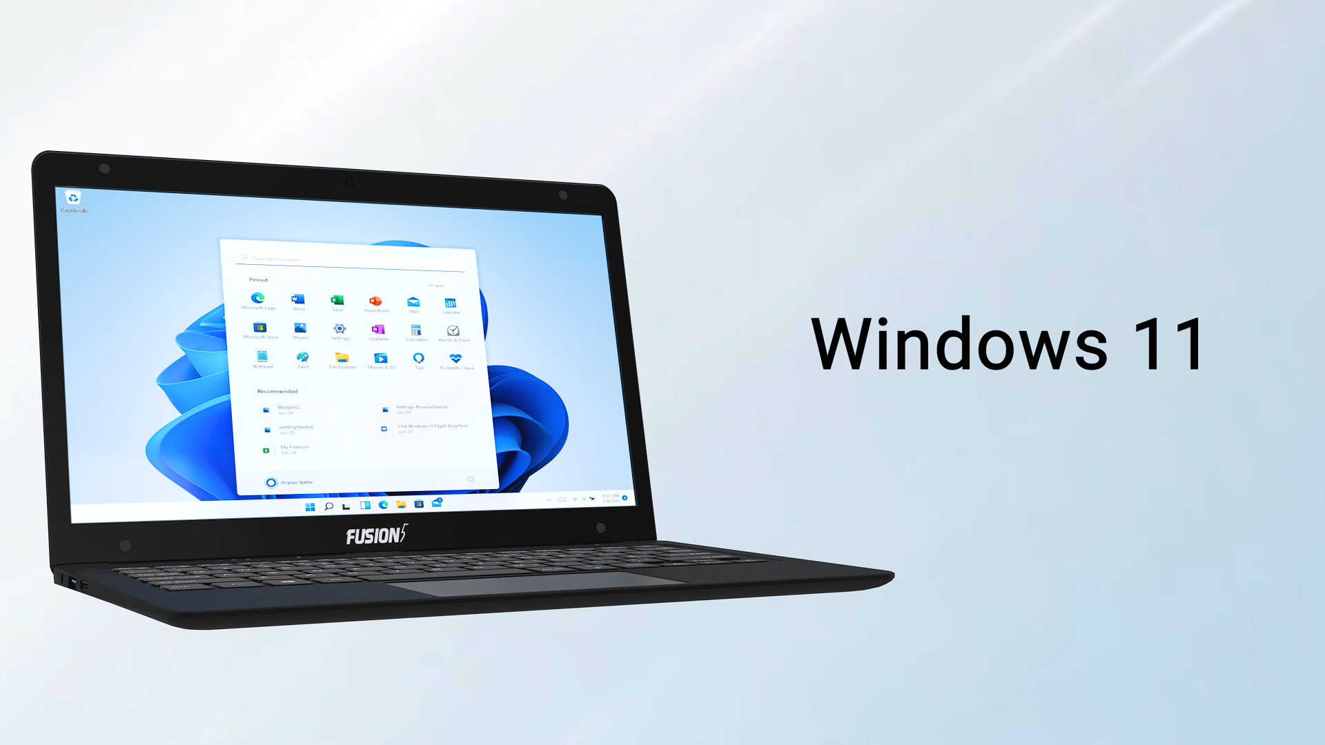 Fusion5 11.6 Laptop - 11 Inch IPS LCD Windows 11 Pro Laptop